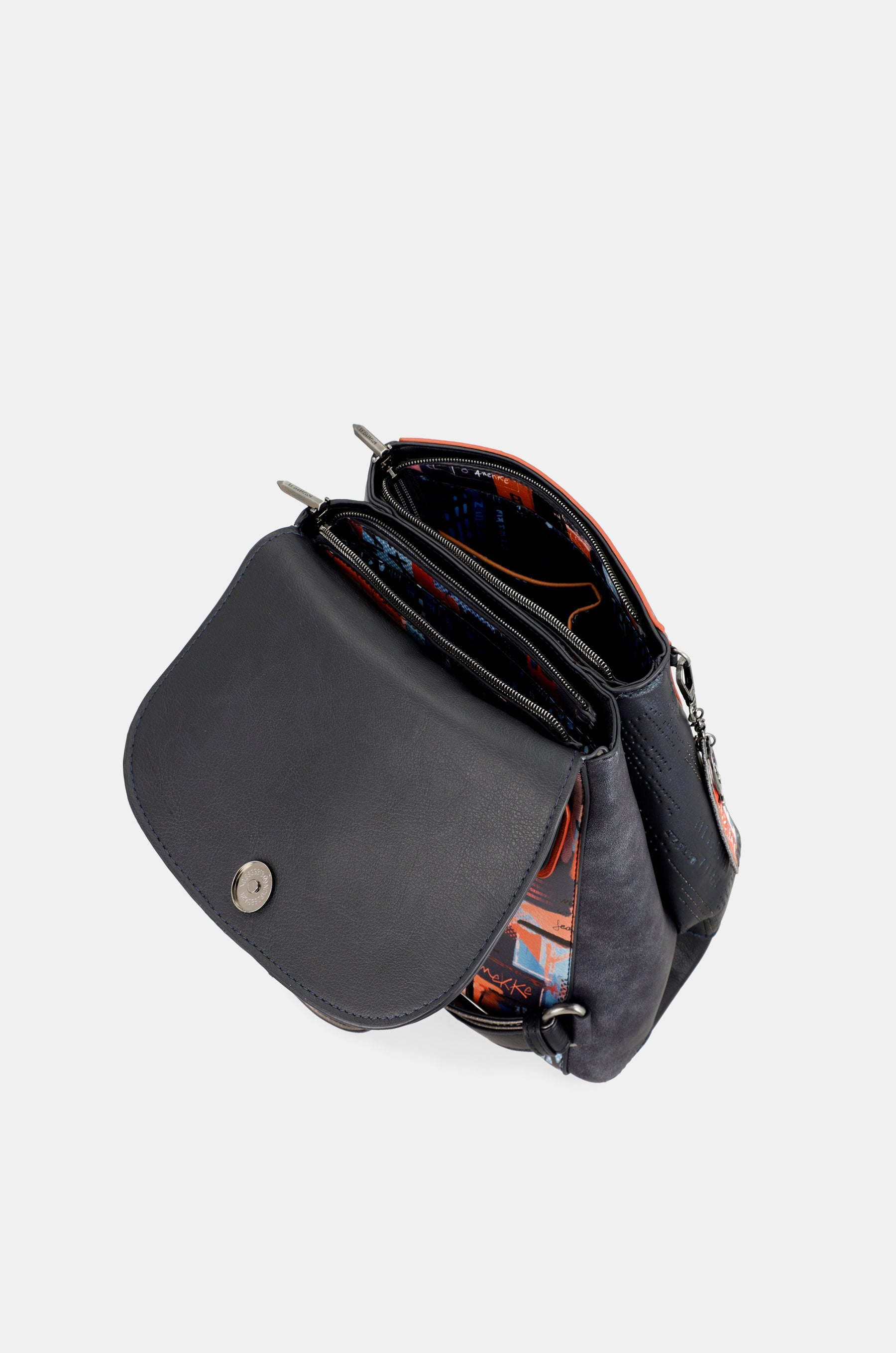 Contemporary flap backpack Contemporary