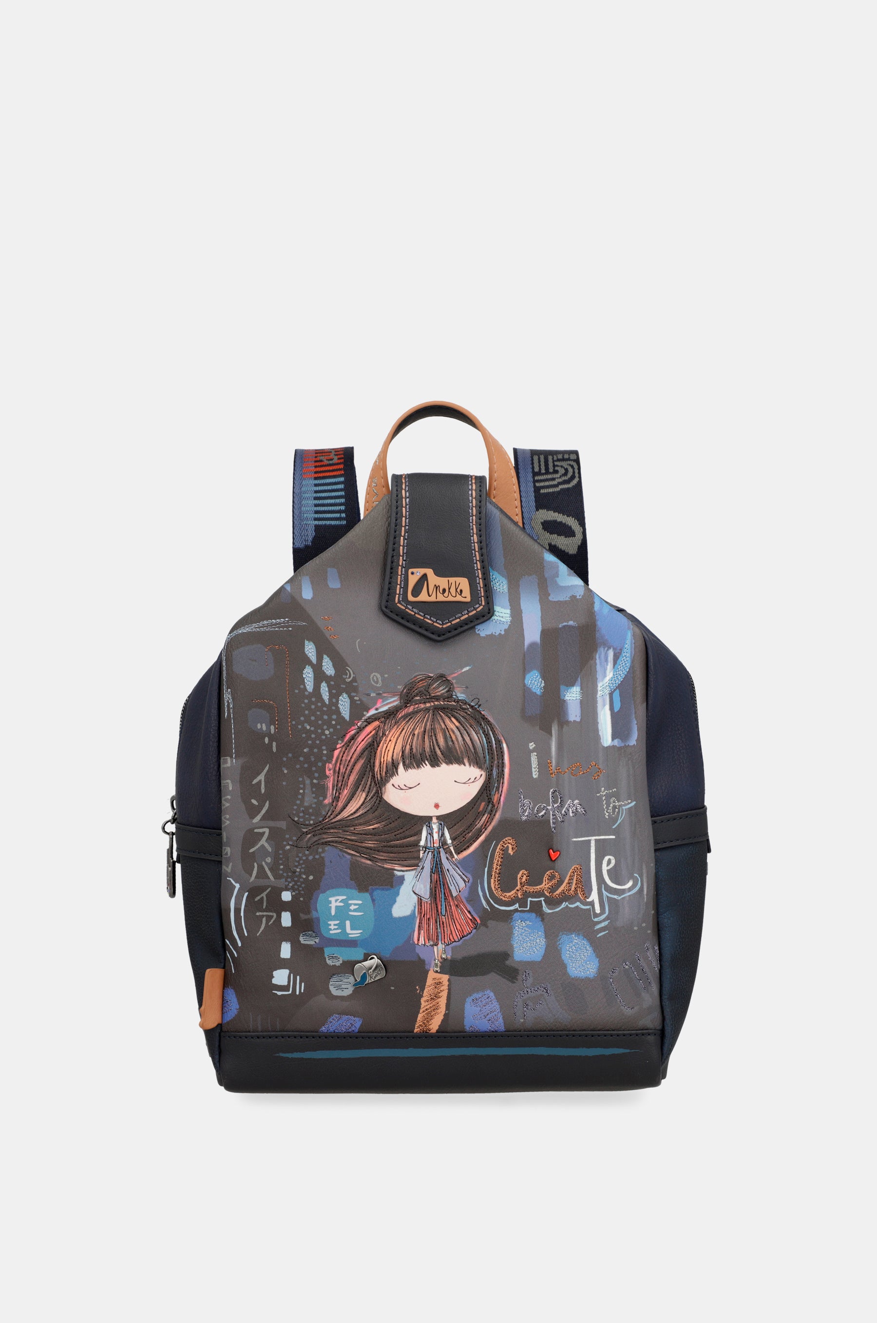 Contemporary flexible medium sized backpack