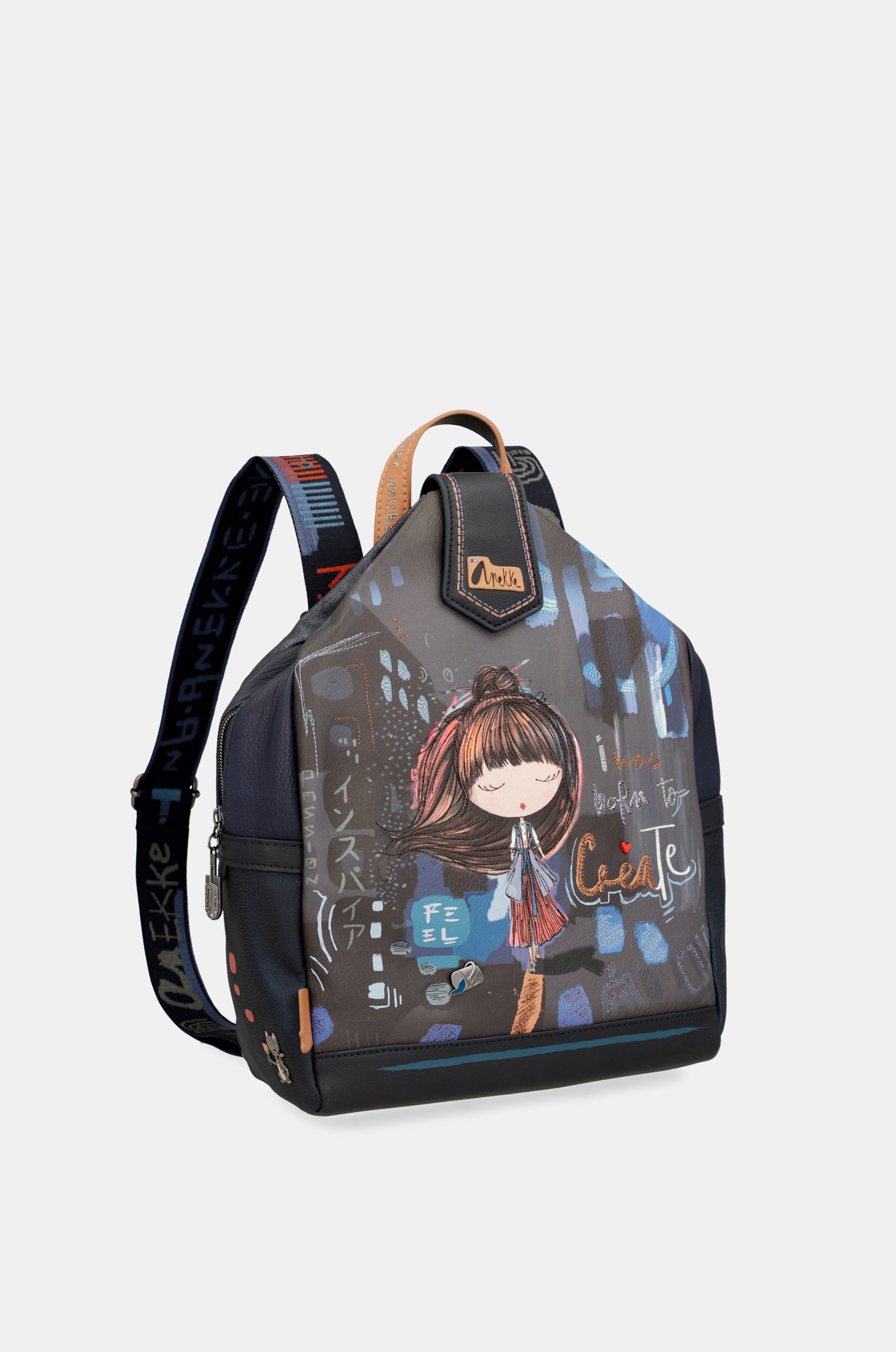 Contemporary flexible medium sized backpack