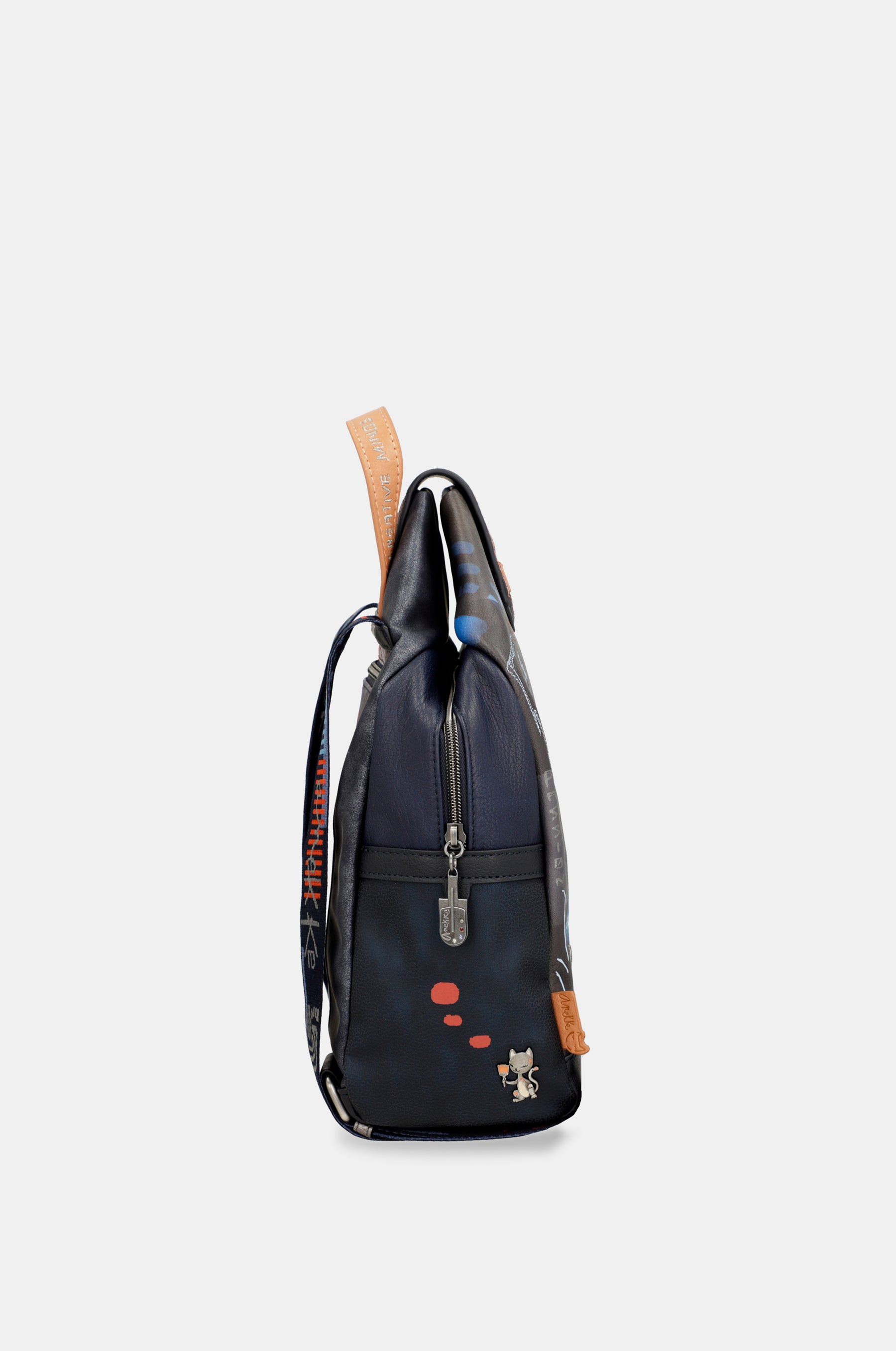 Contemporary flexible medium sized backpack