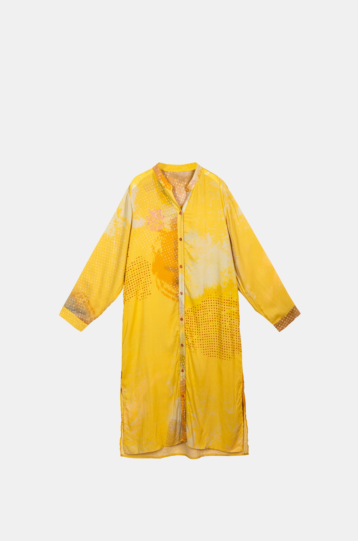 yellow long sleeve shirt dress FIT:LONG flowy from waist to au-w26-eoss-taf Christmas Dresses Kohls Newborn