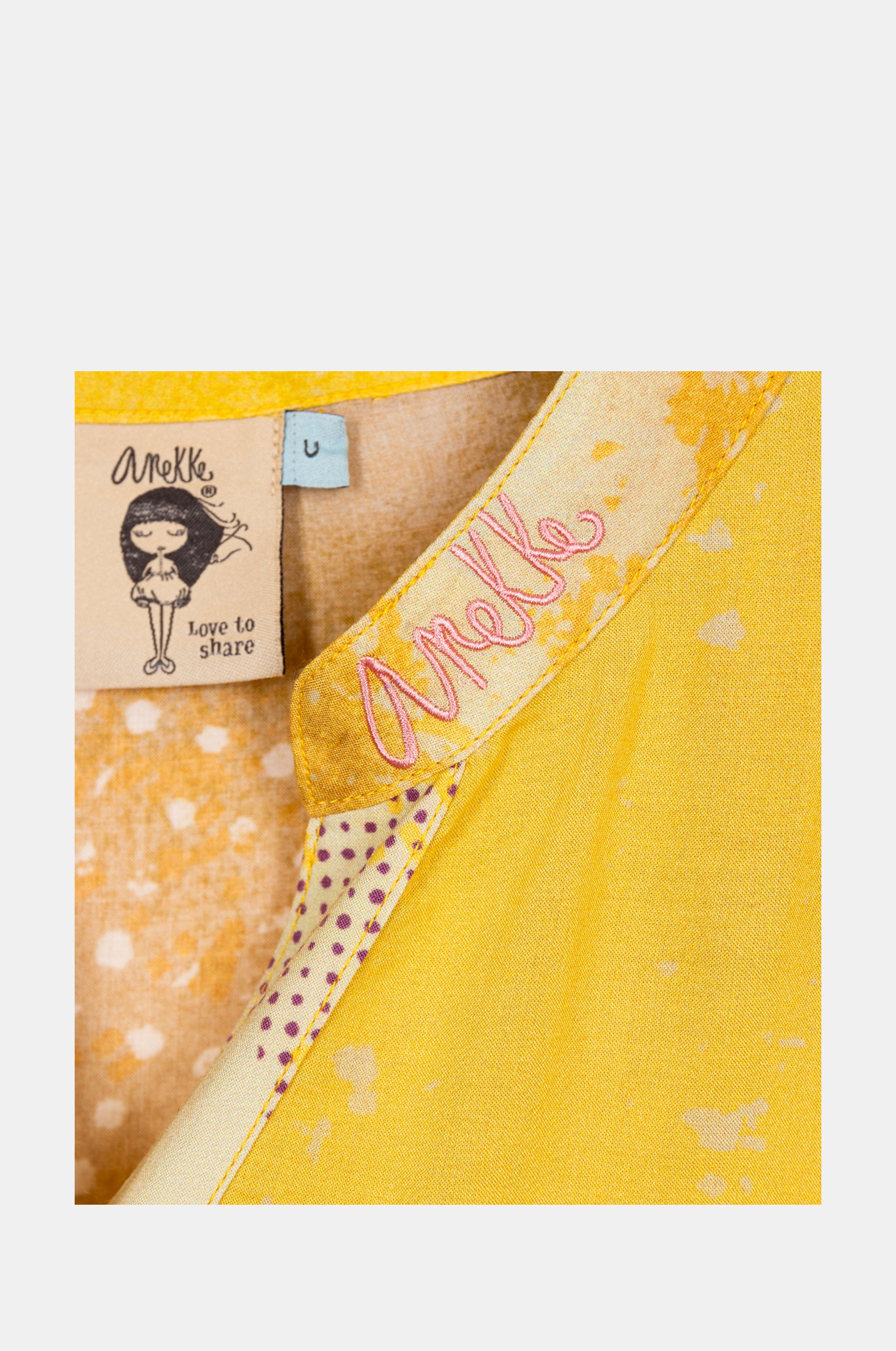 Yellow shirt dress