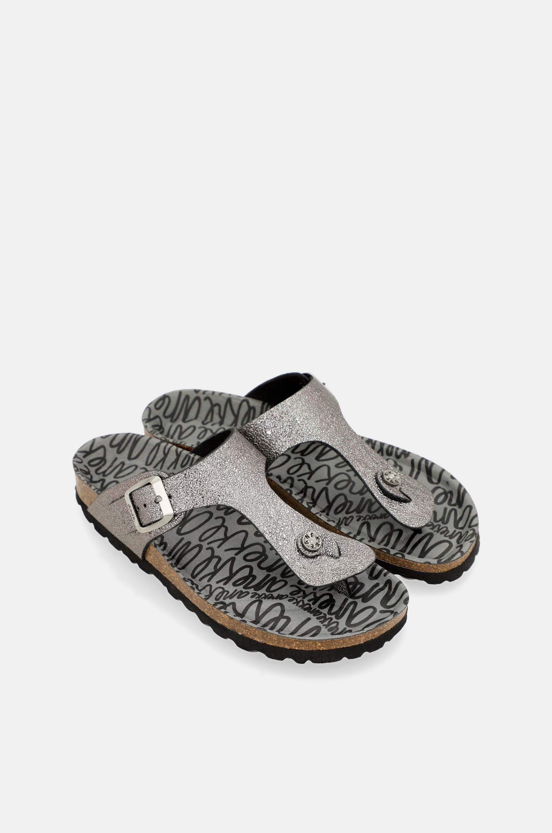 Women's silver bio sandals