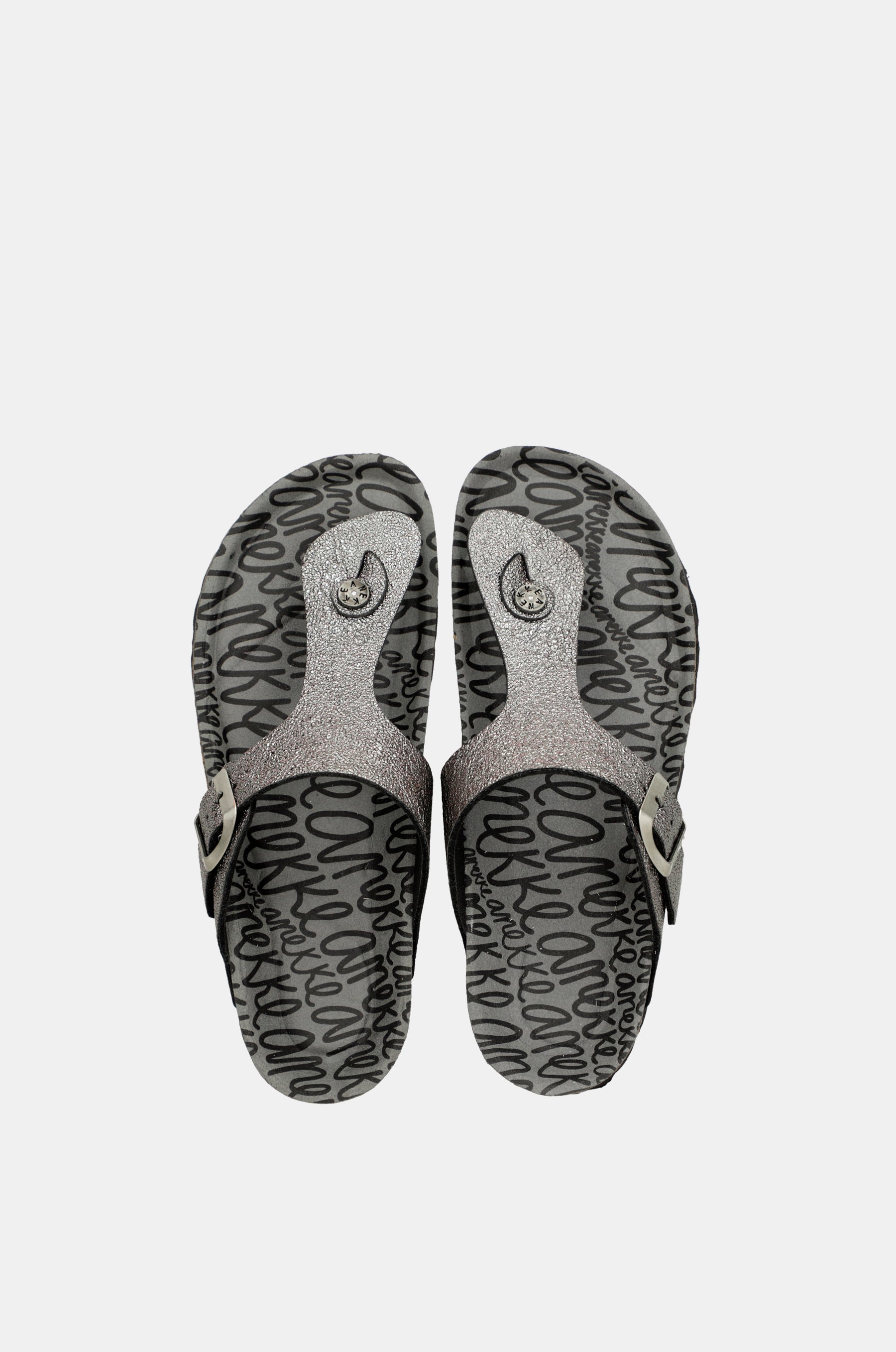 Women's silver bio sandals
