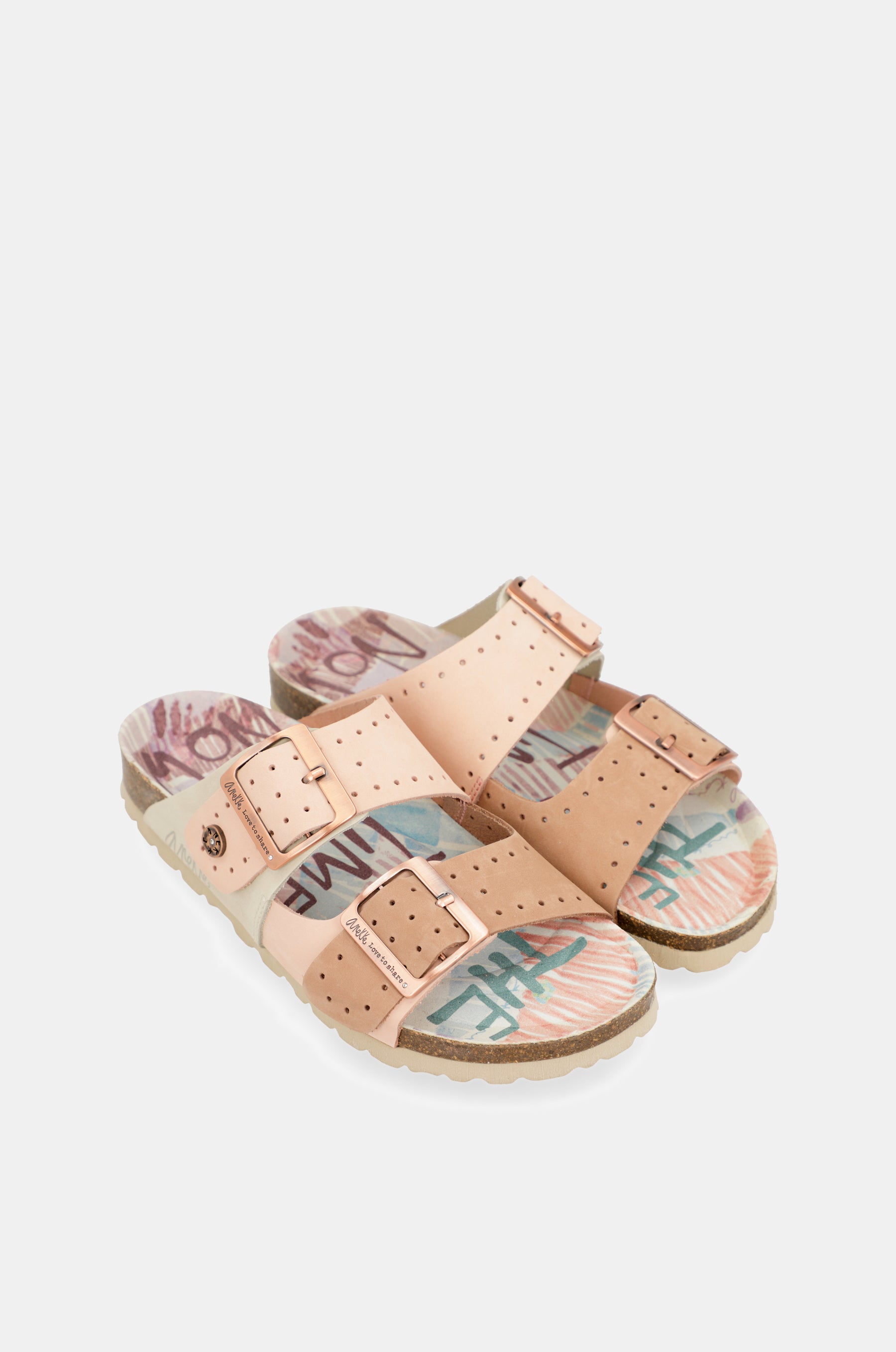 Women's nude bio sandals
