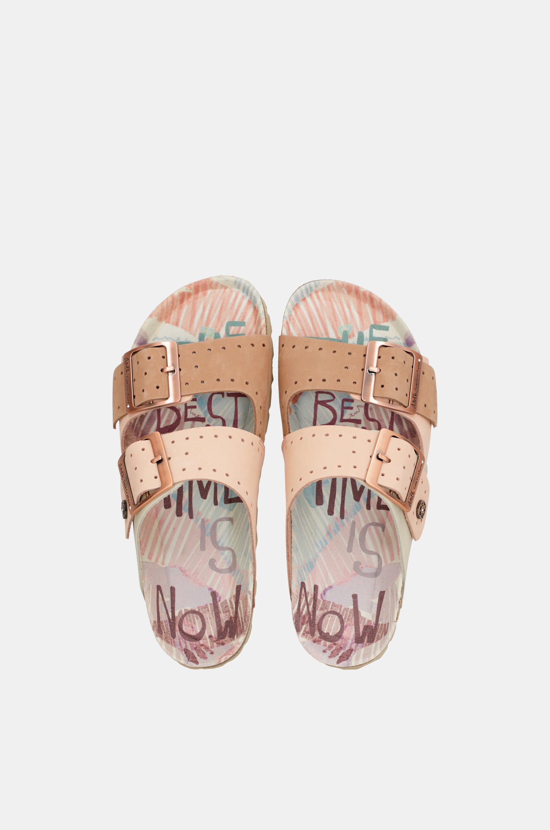 Women's nude bio sandals