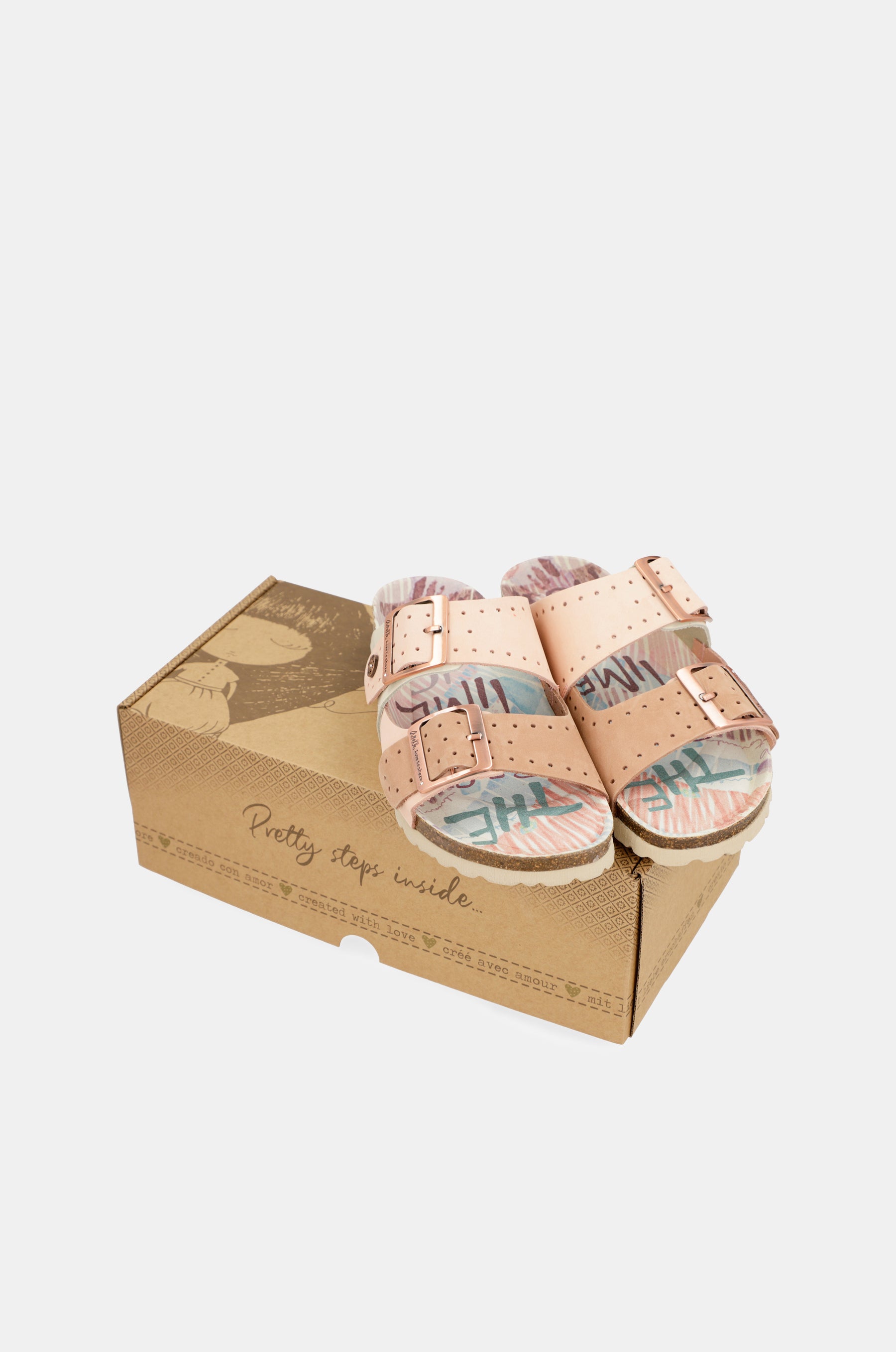 Women's nude bio sandals