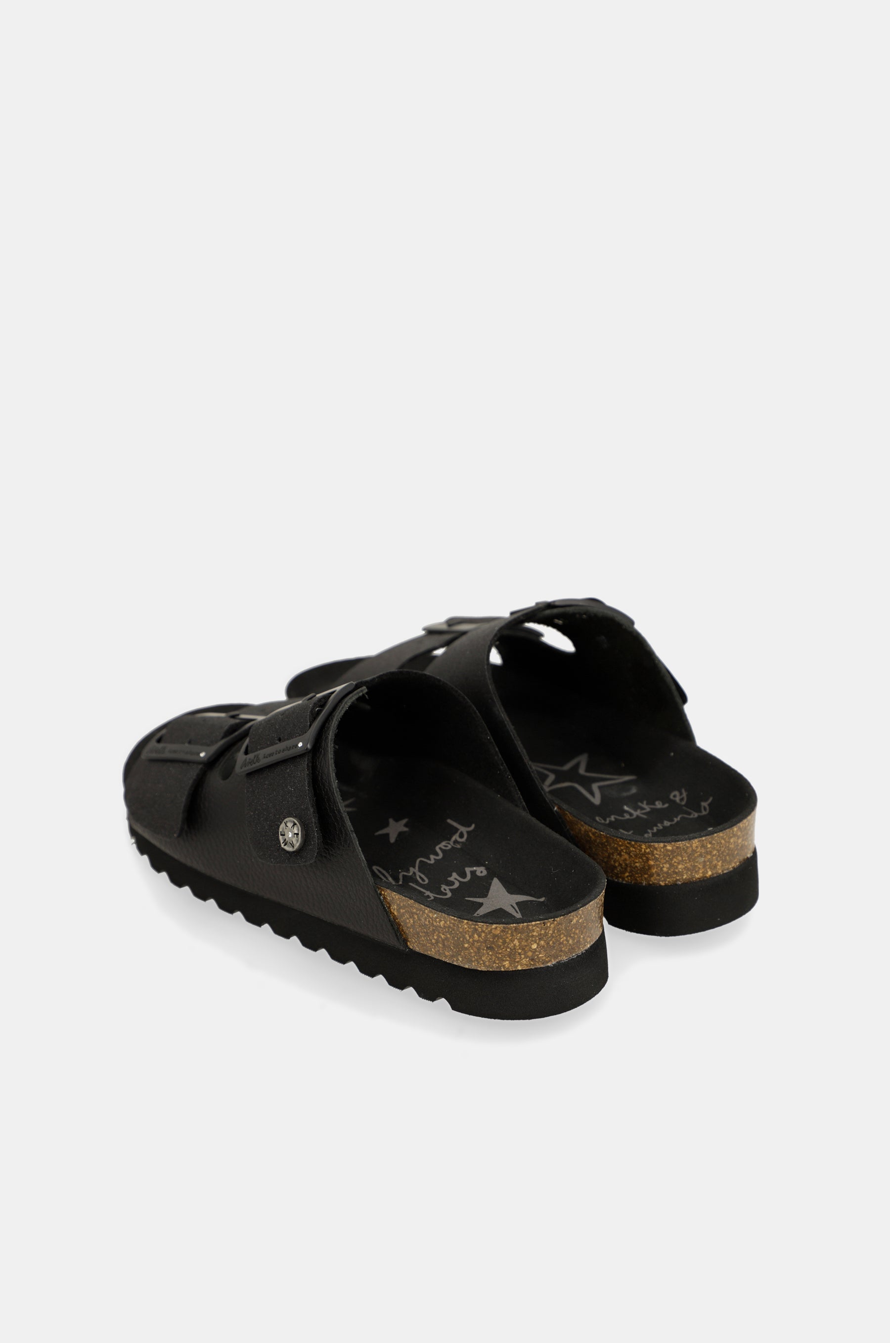 Women's black bio sandals
