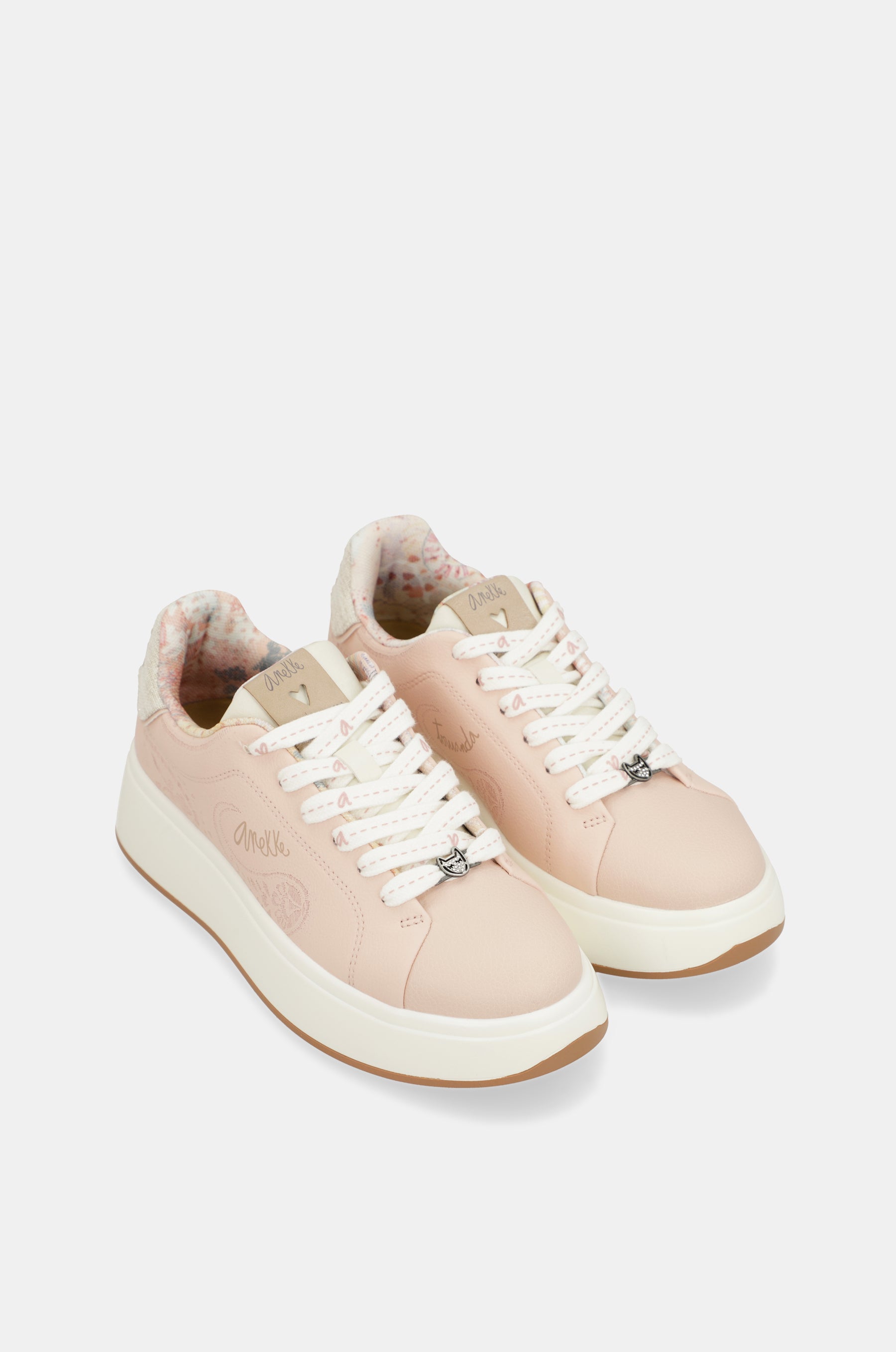 Peace & Love pink sneakers