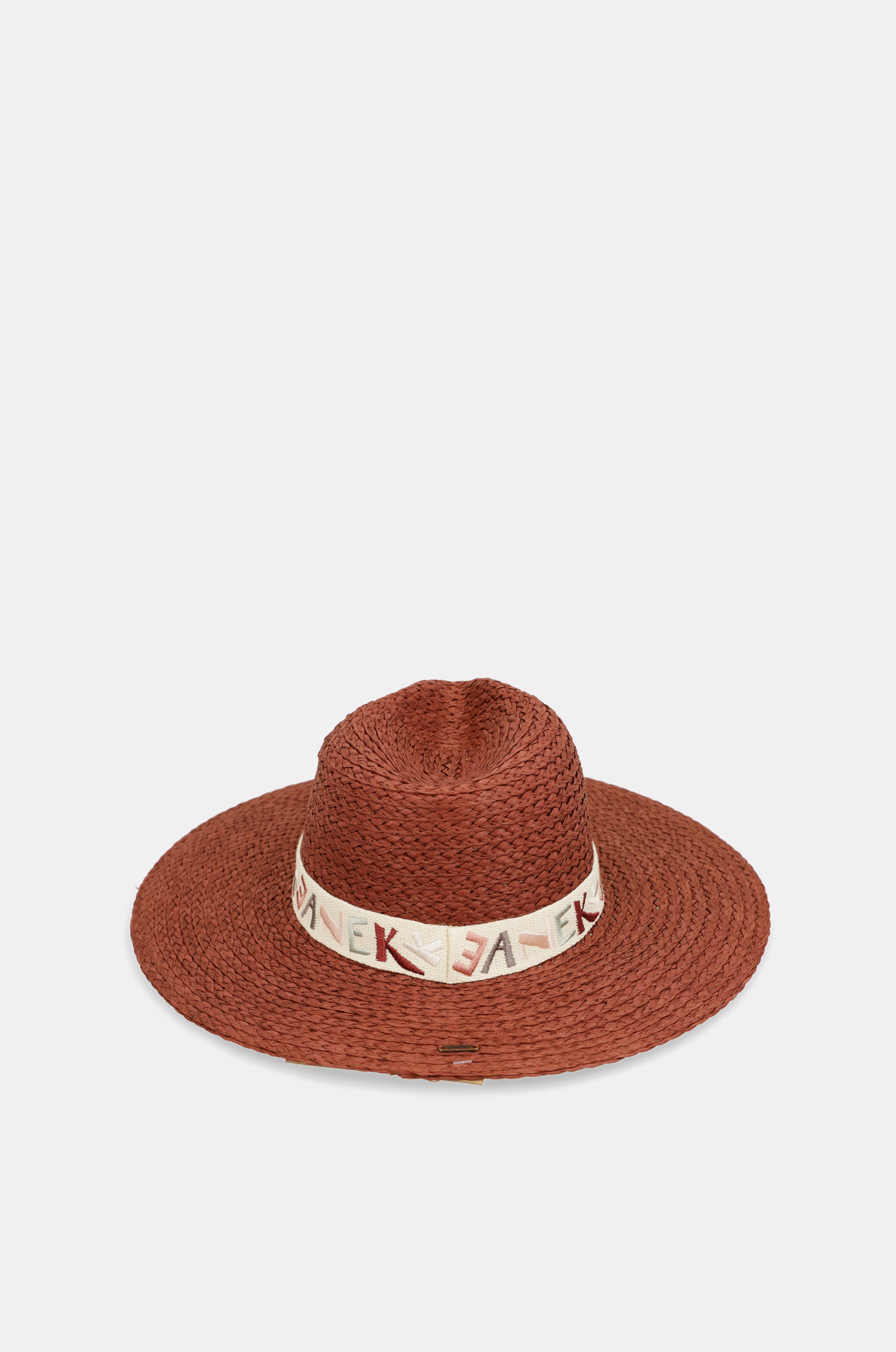 Terracotta raffia hat