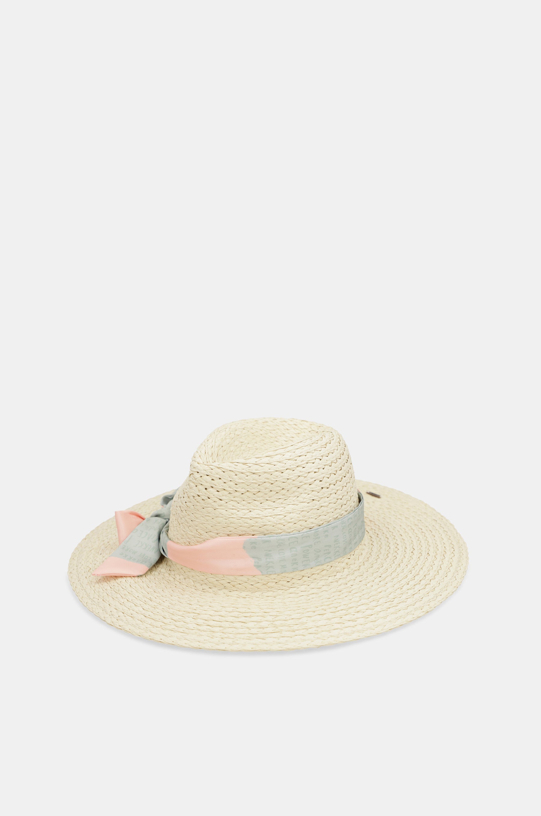 Ecru raffia hat