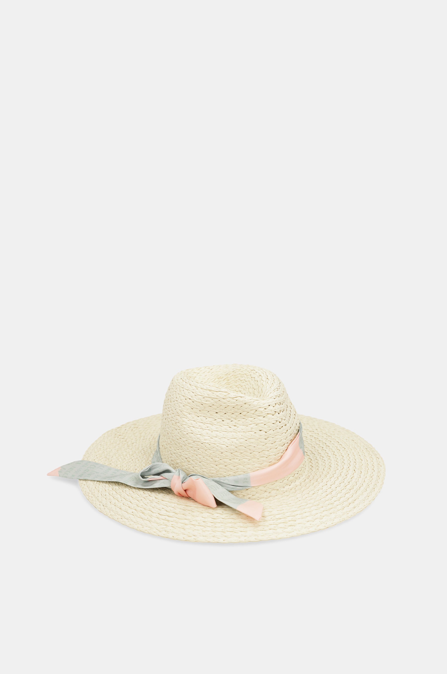 Ecru raffia hat