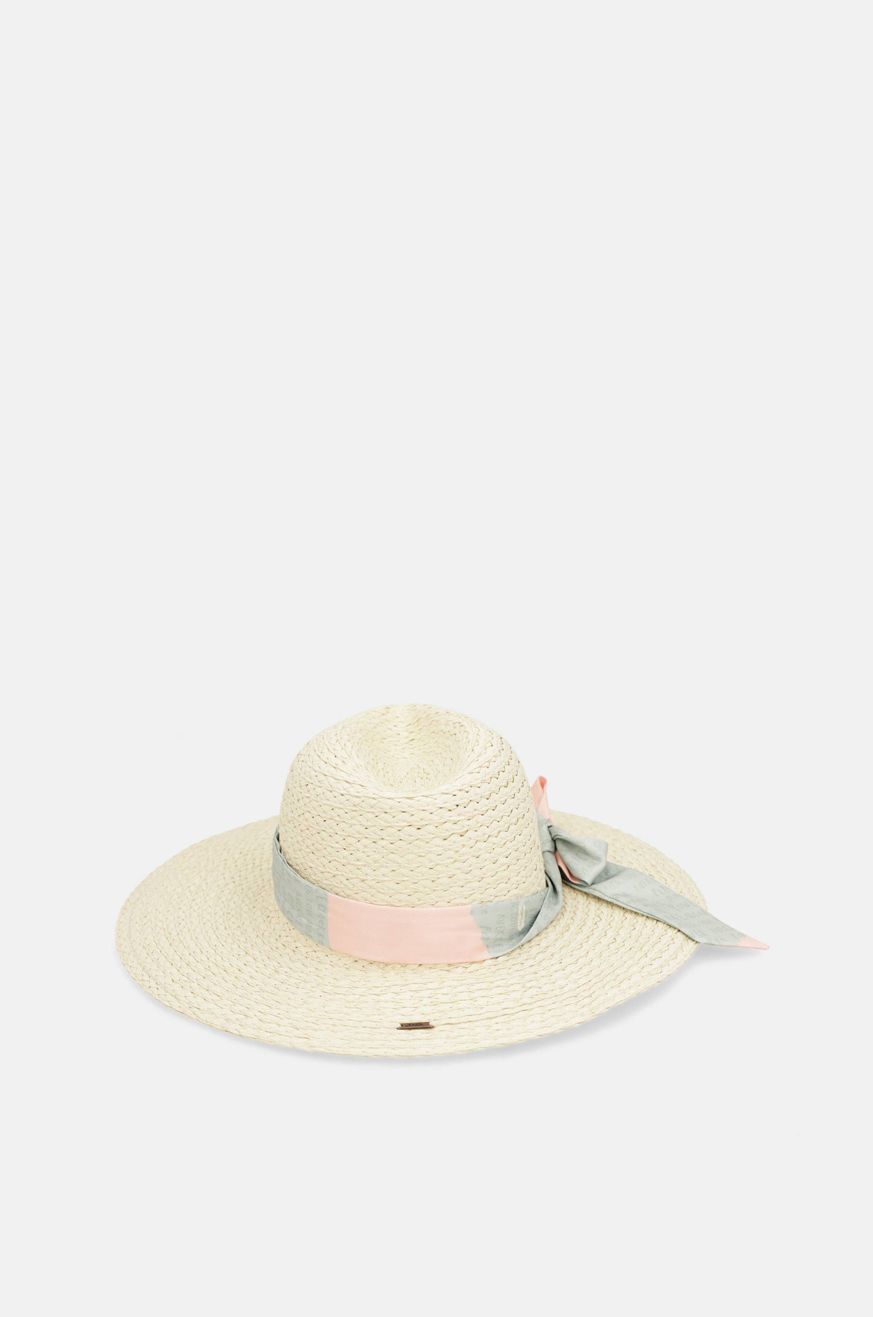 Ecru raffia hat