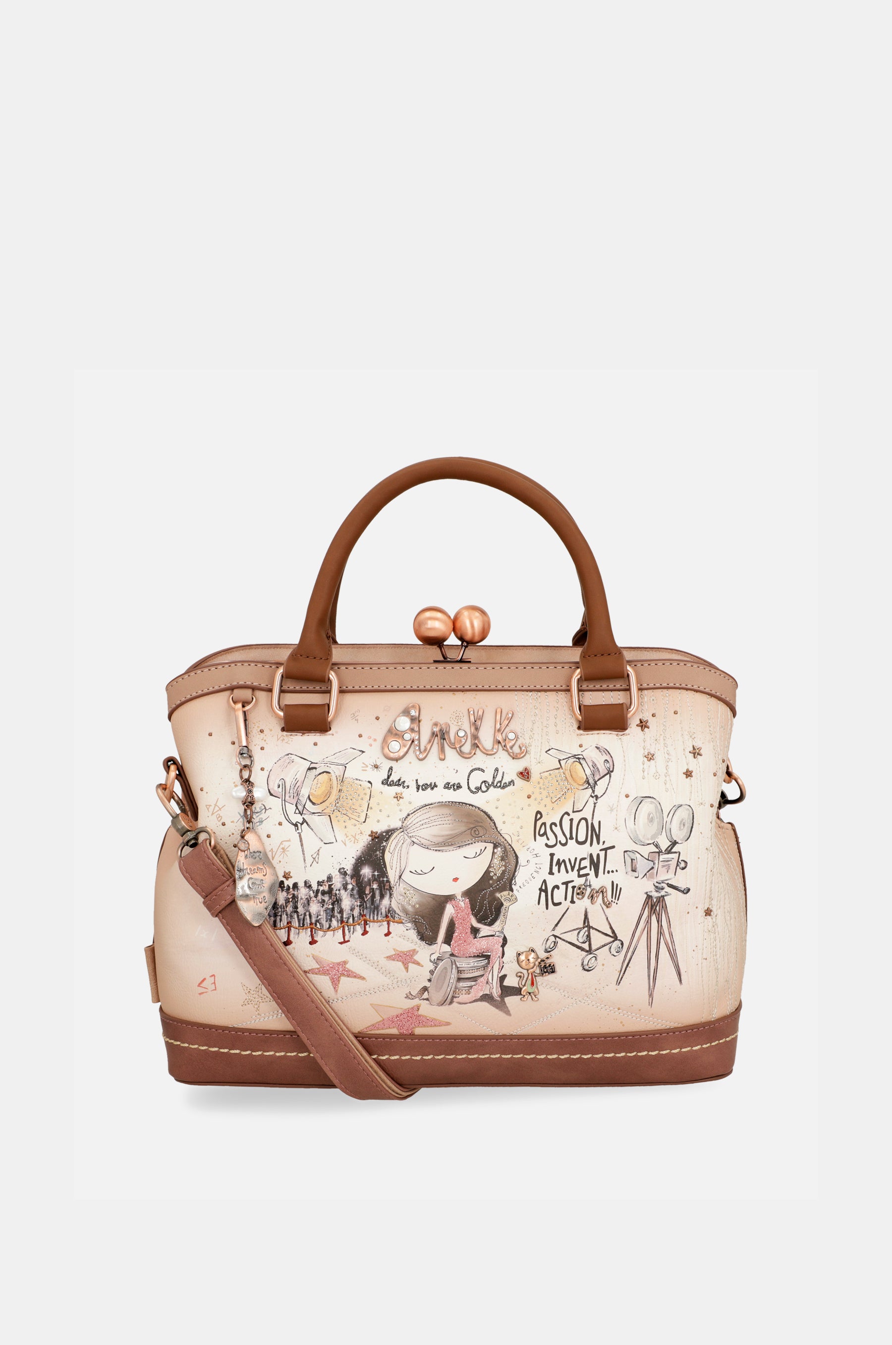 Hollywood kiss clasp bag