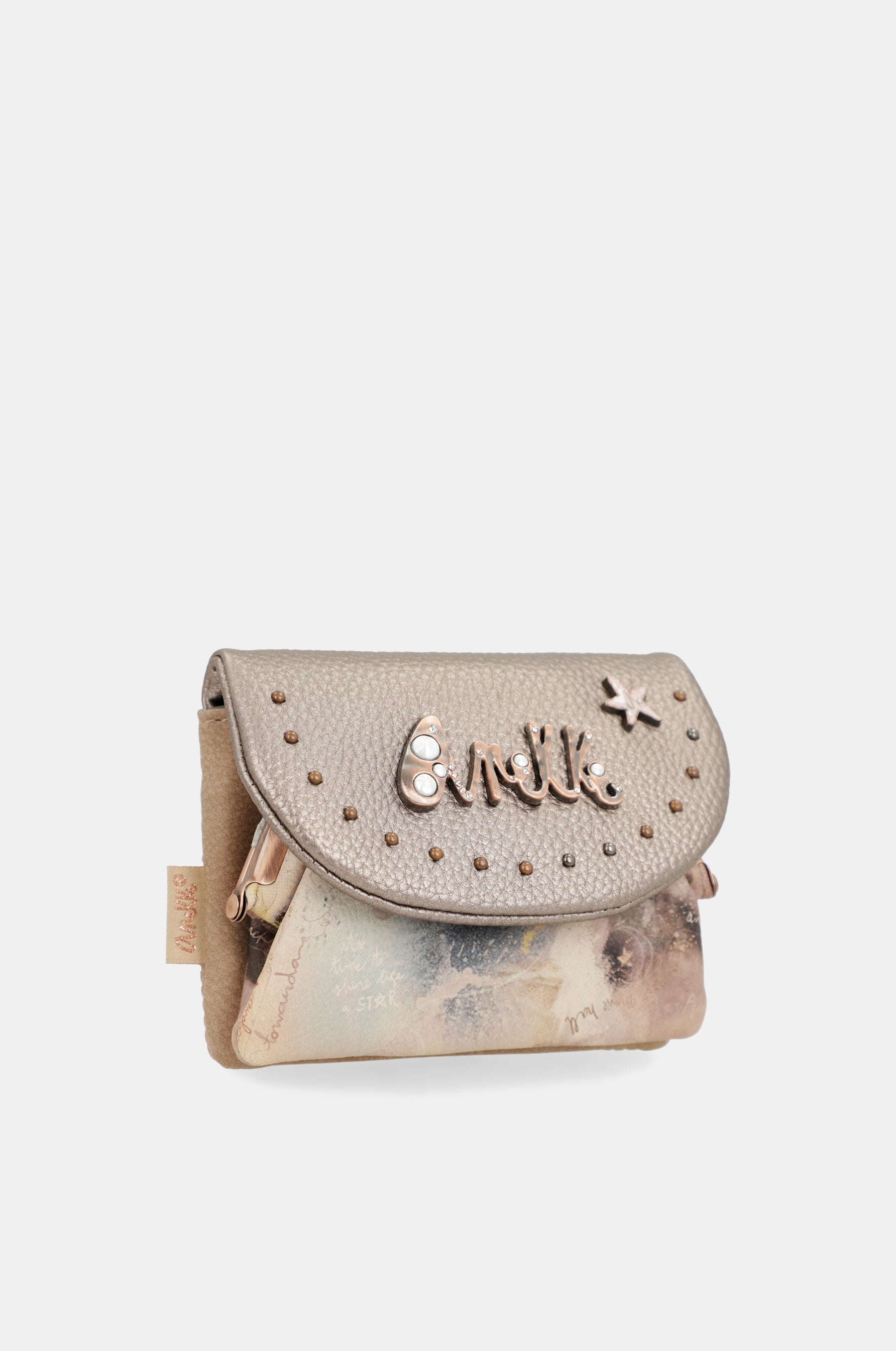 Stars coin purse with flap