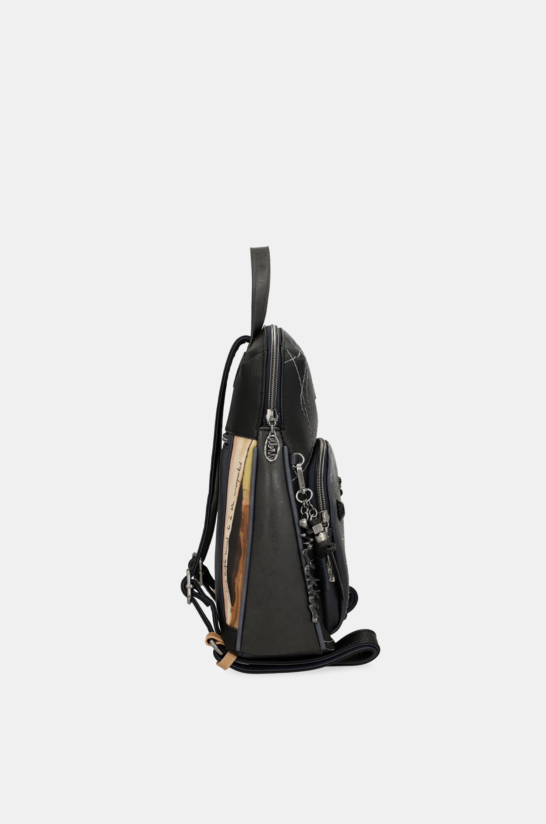 Studio navy blue backpack for leisure use