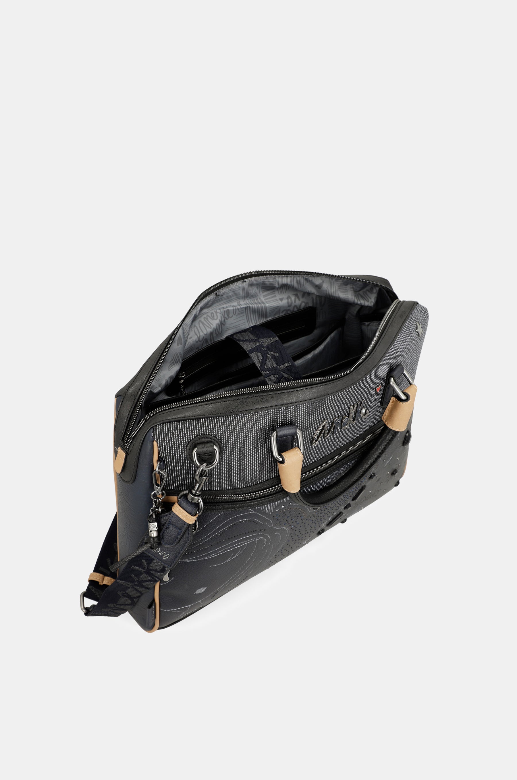 Studio navy blue briefcase