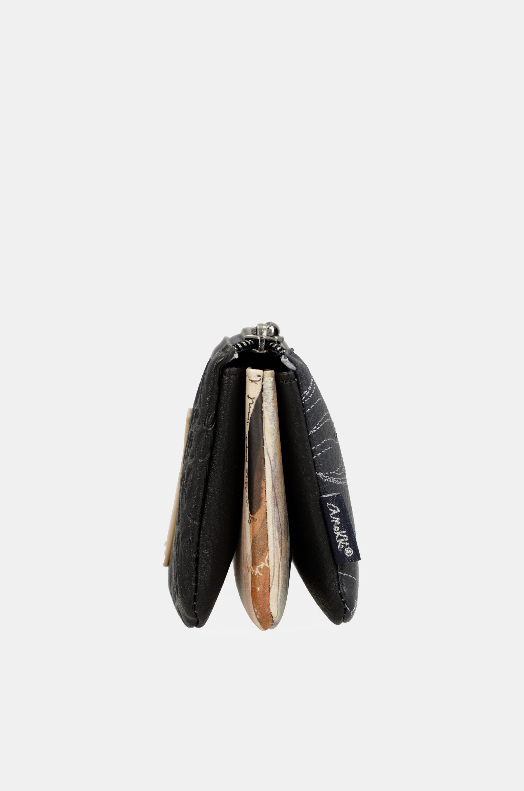 Studio navy blue triple coin purse
