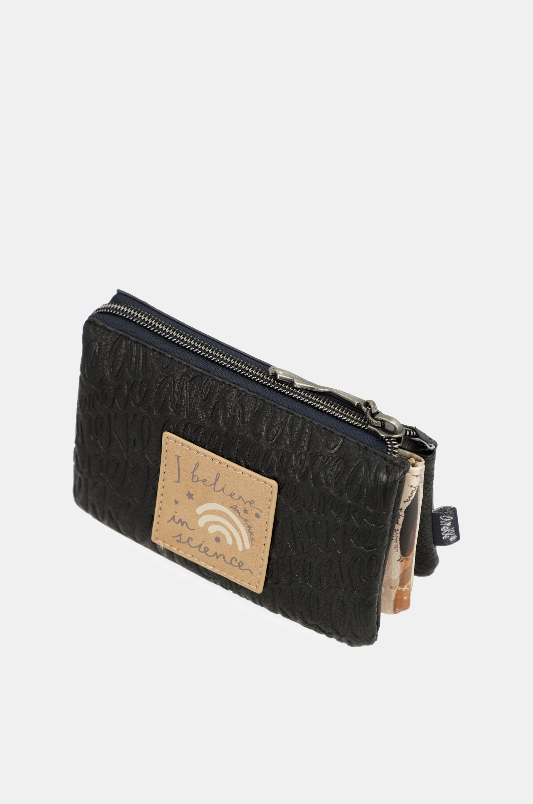 Studio navy blue triple coin purse
