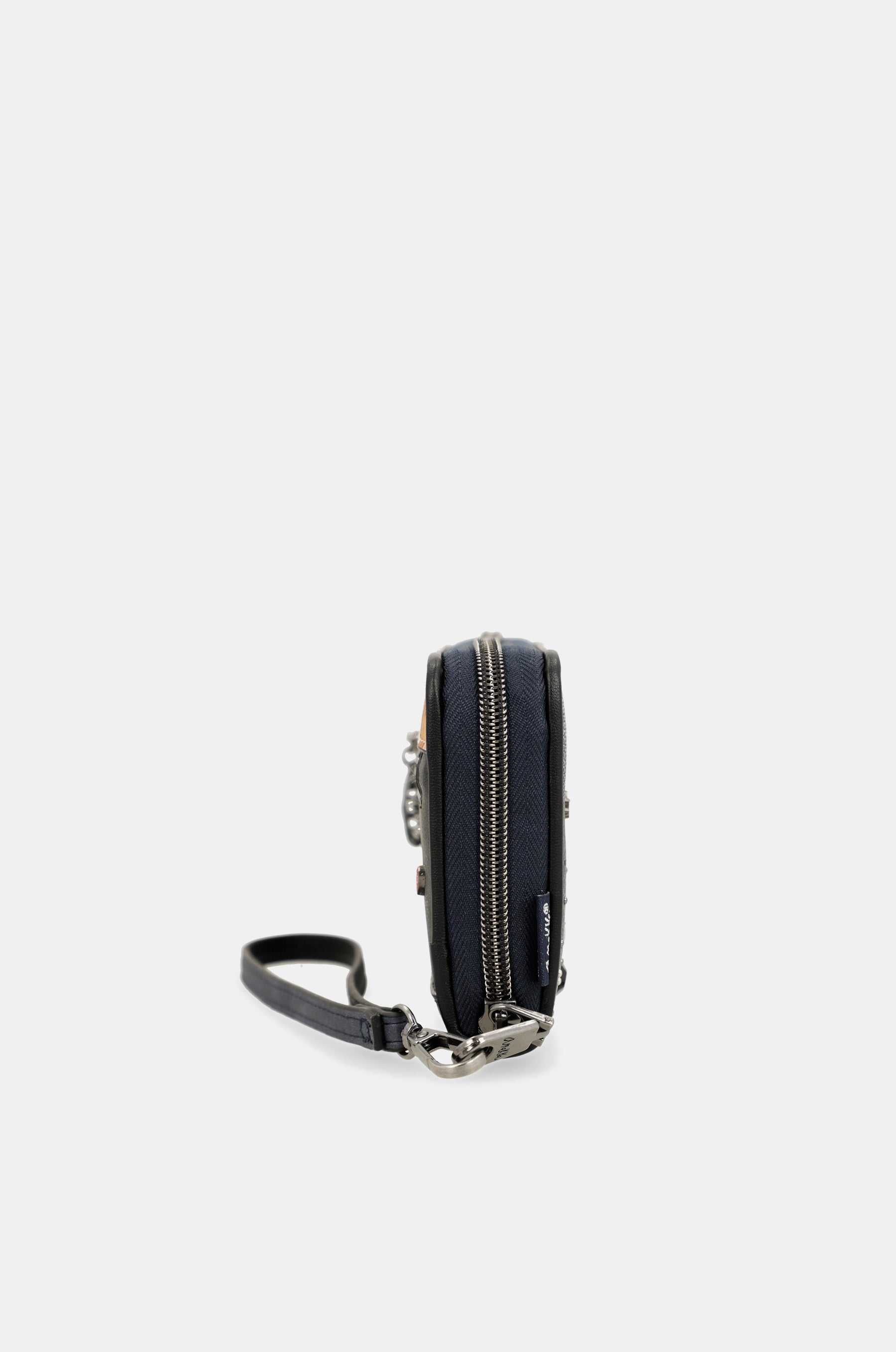 Studio navy blue large RFID wallet