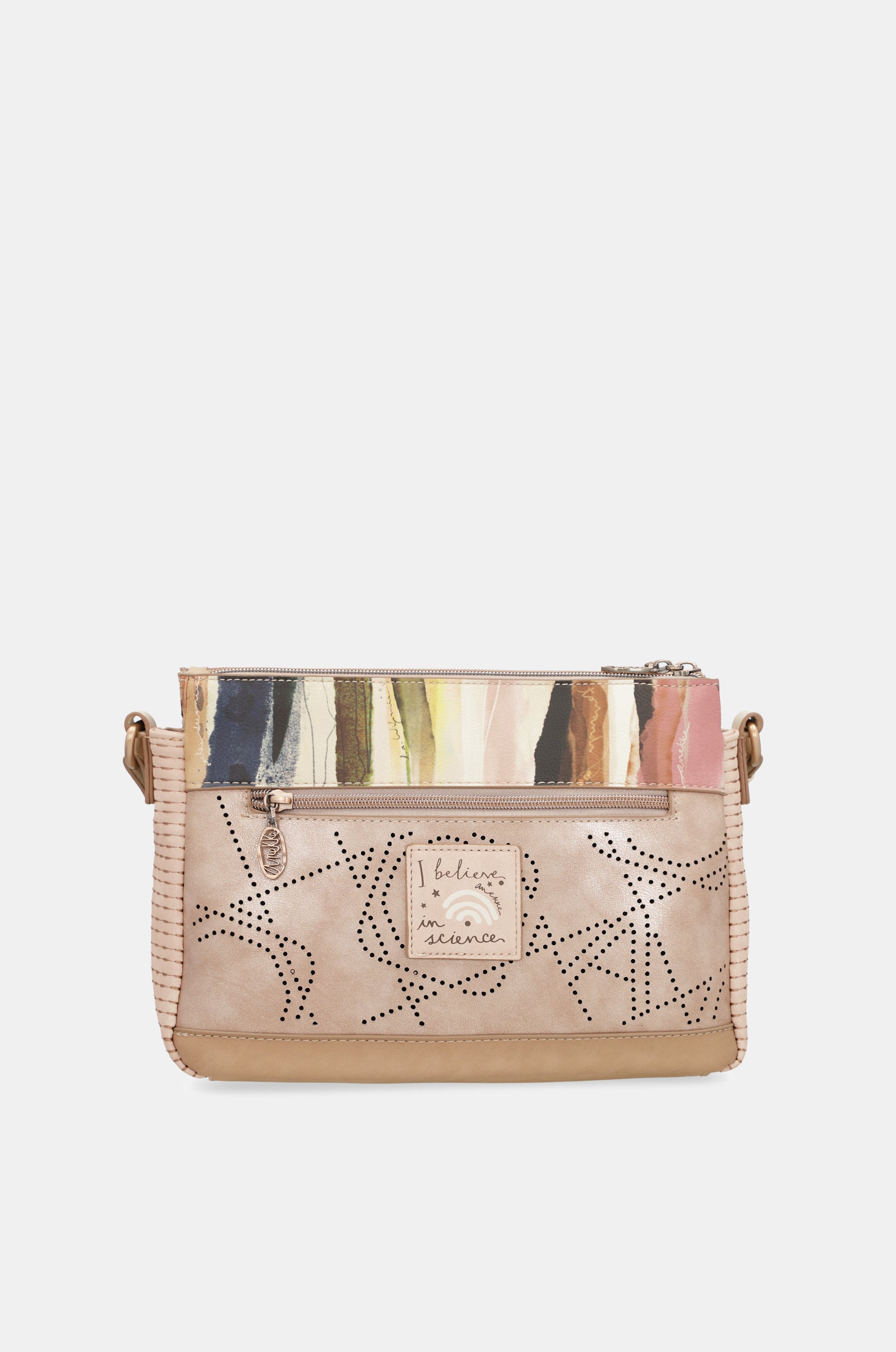 Studio nude 3-compartment crossbody bag