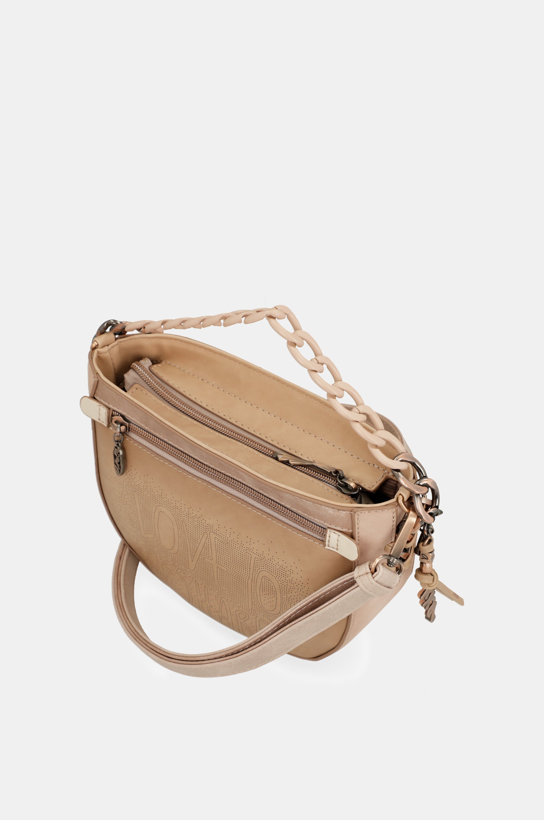 Studio nude oval crossbody bag
