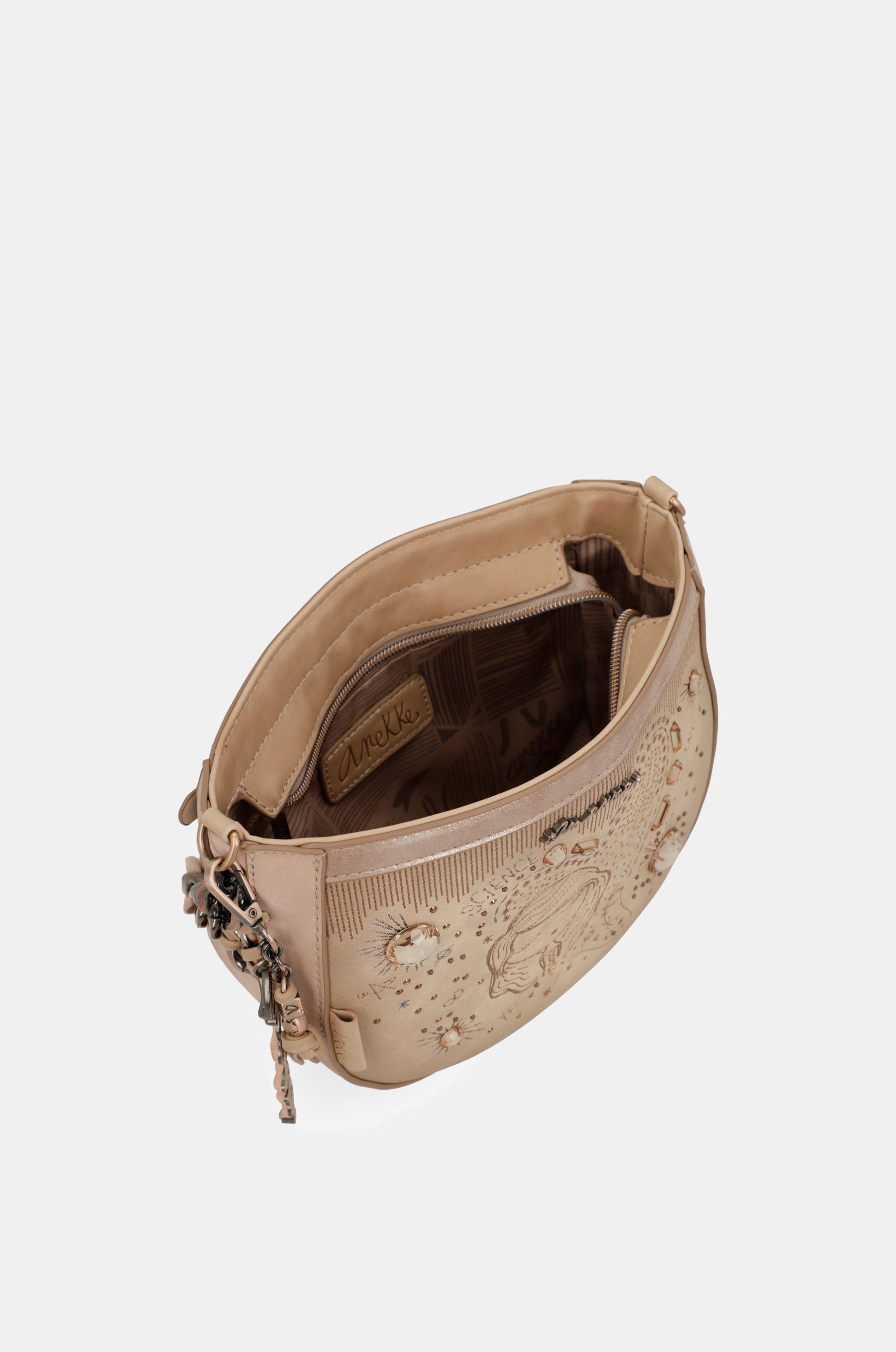 Studio nude oval crossbody bag