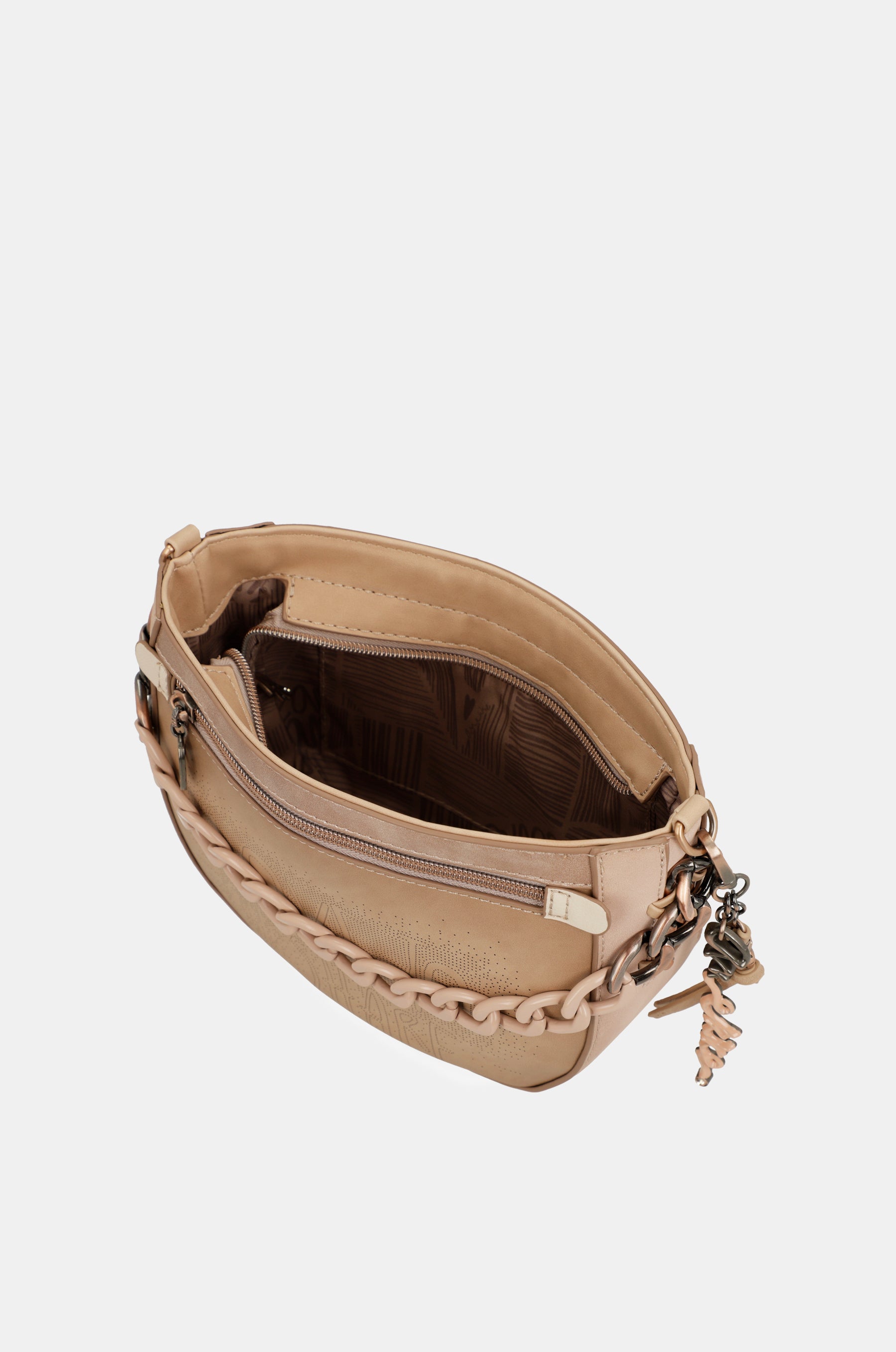 Studio nude oval crossbody bag