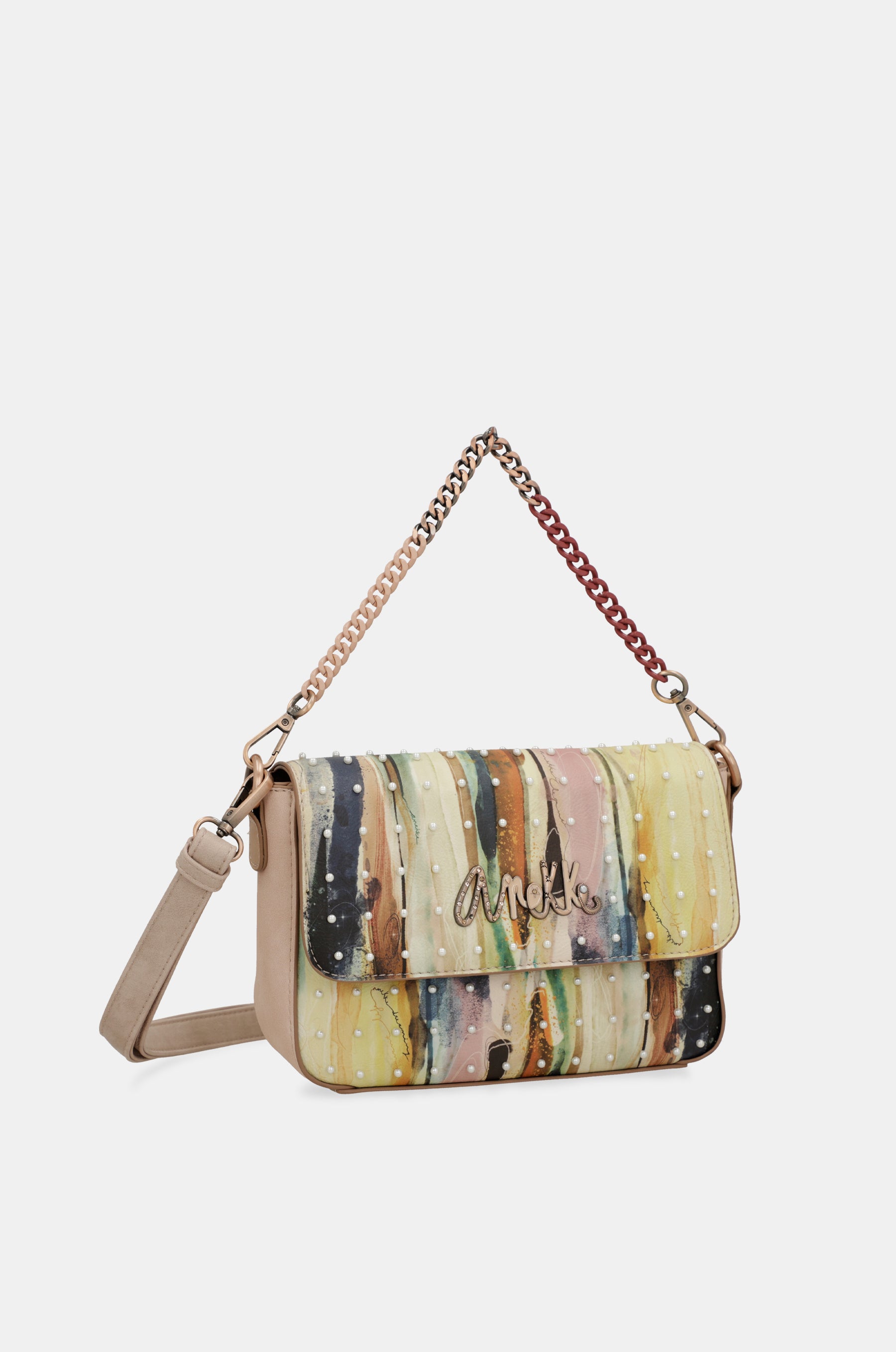 Anekke Studio nude baguette bag