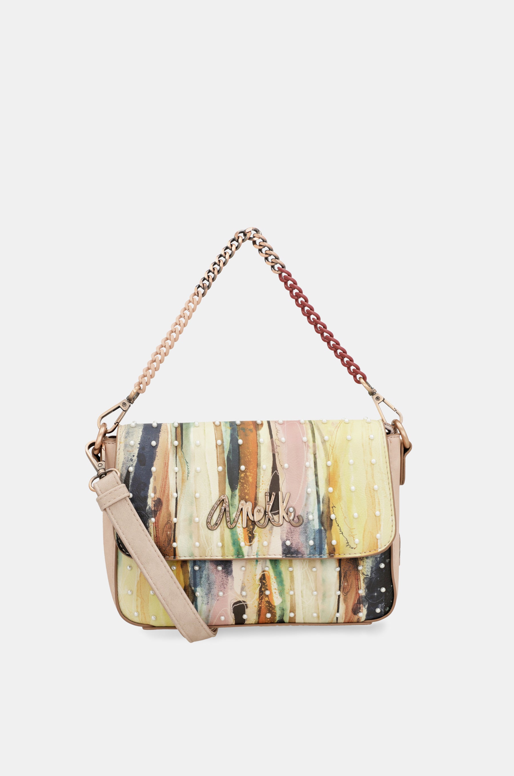 Anekke Studio nude baguette bag