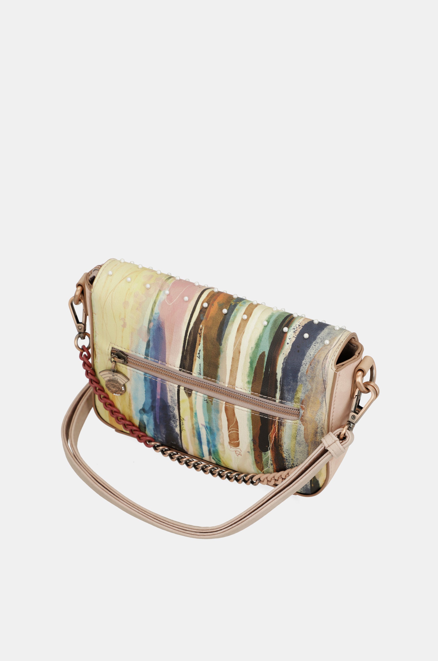 Anekke Studio nude baguette bag