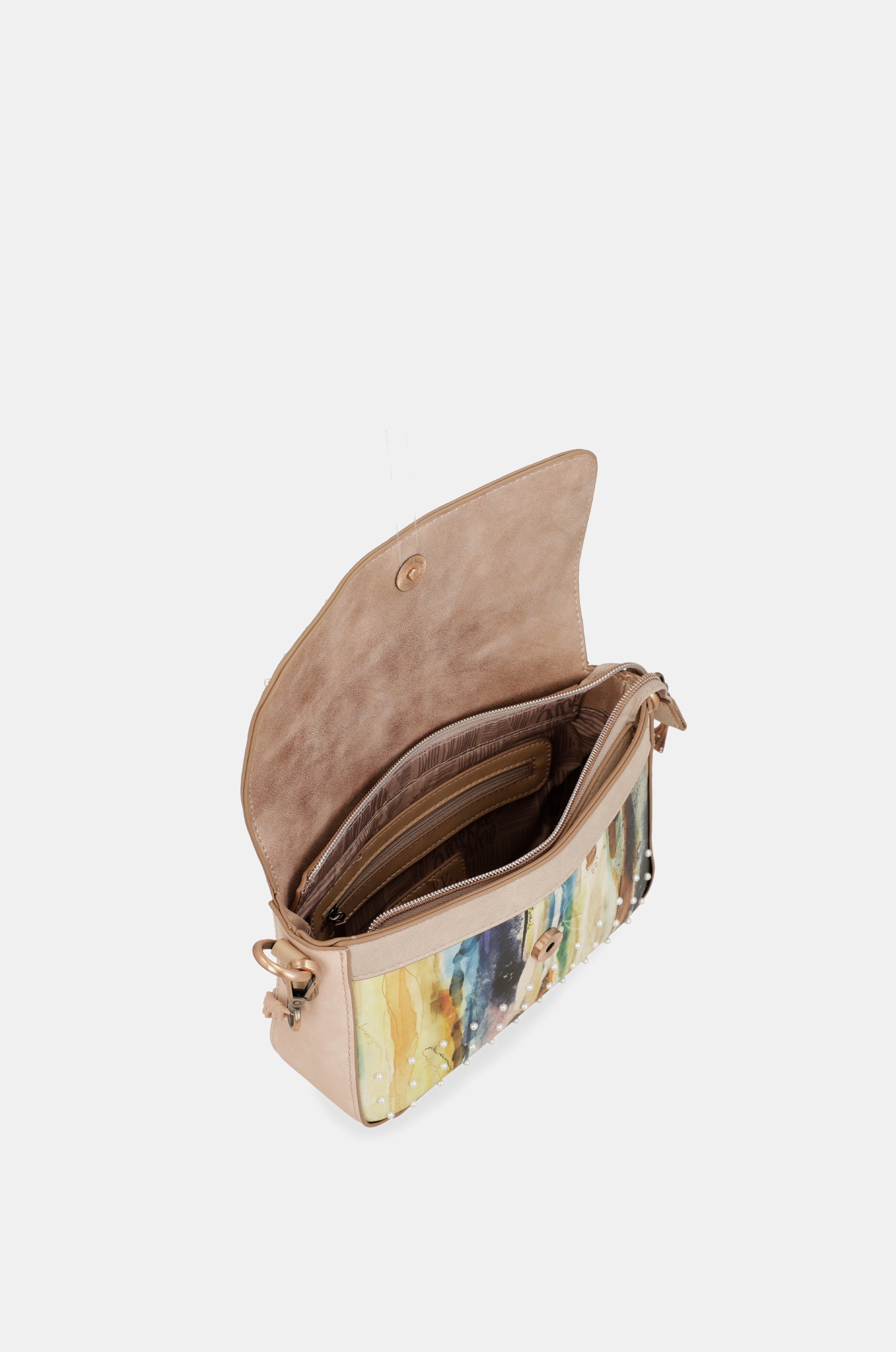 Anekke Studio nude baguette bag