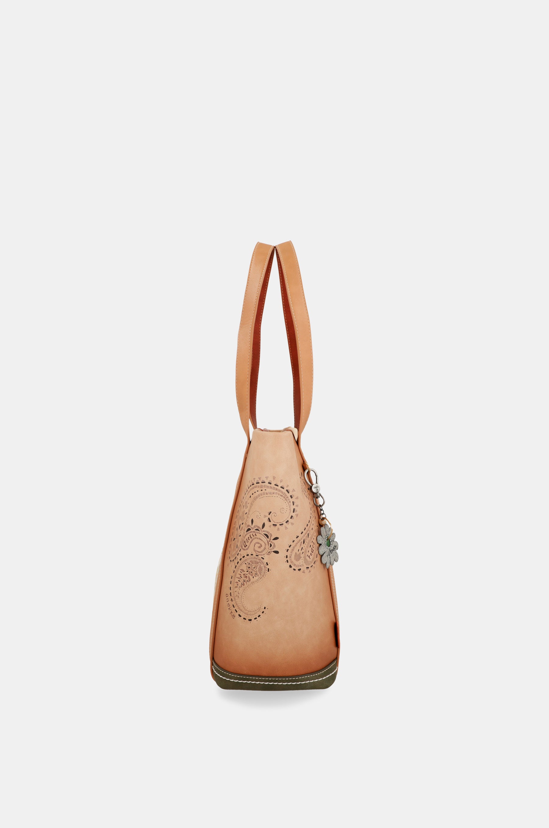 Peace & Love camel shopping bag
