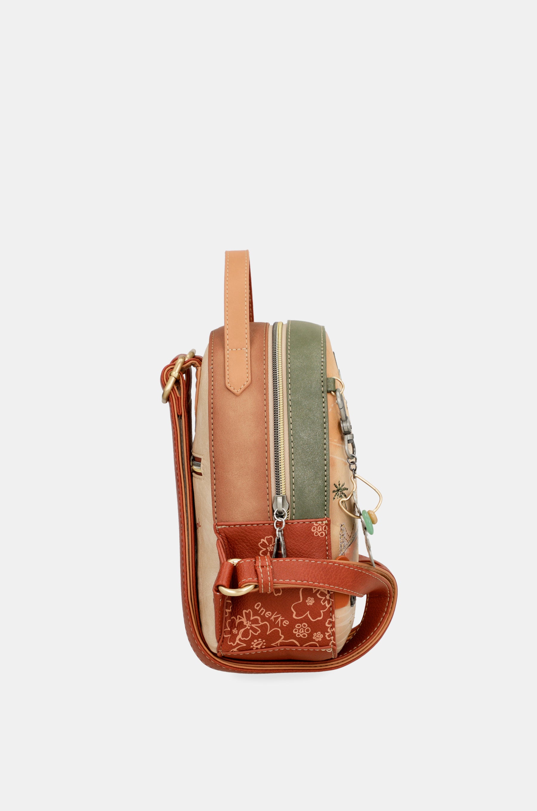 Peace & Love camel small backpack