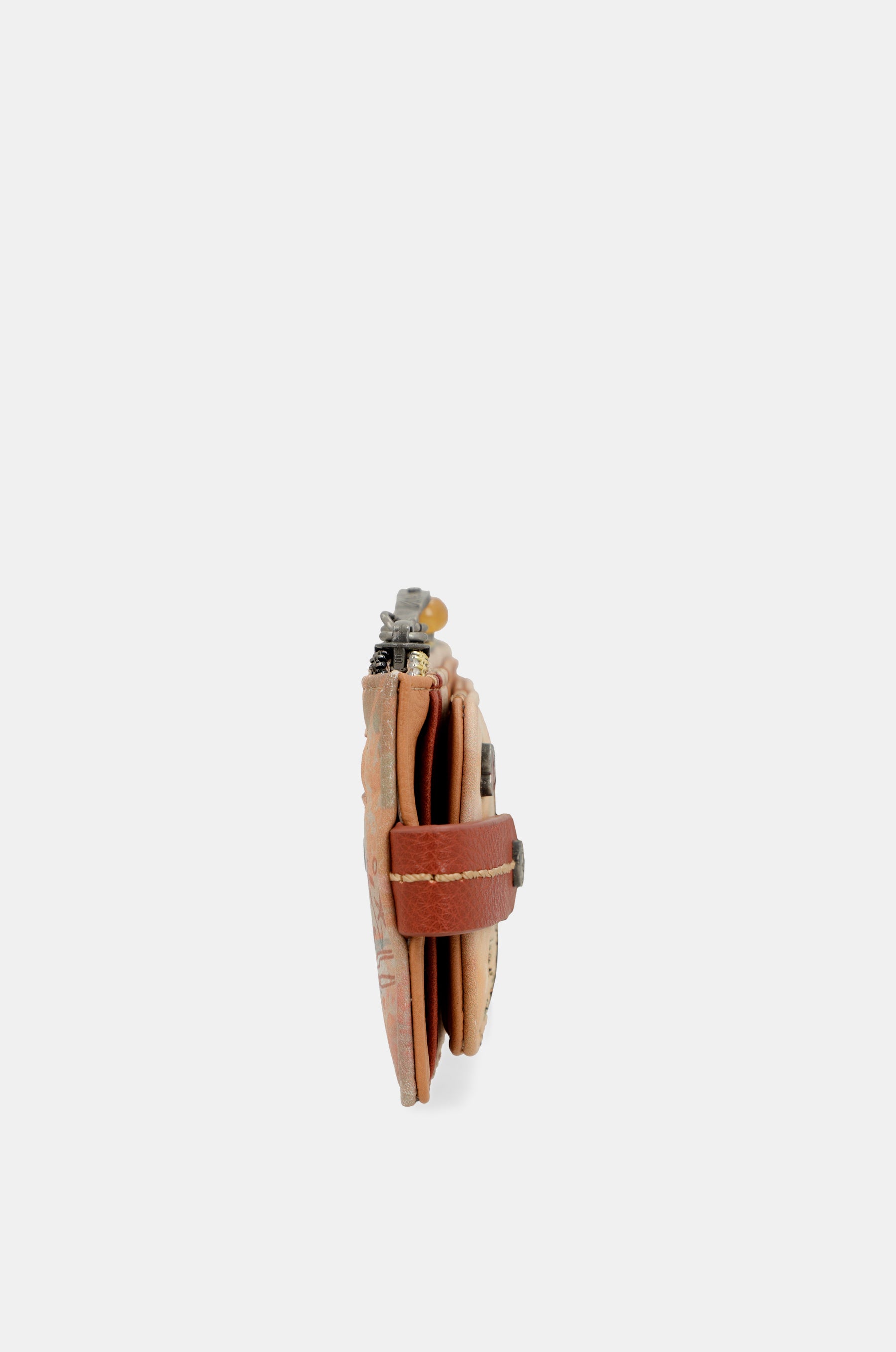 Peace & Love camel RFID card holder