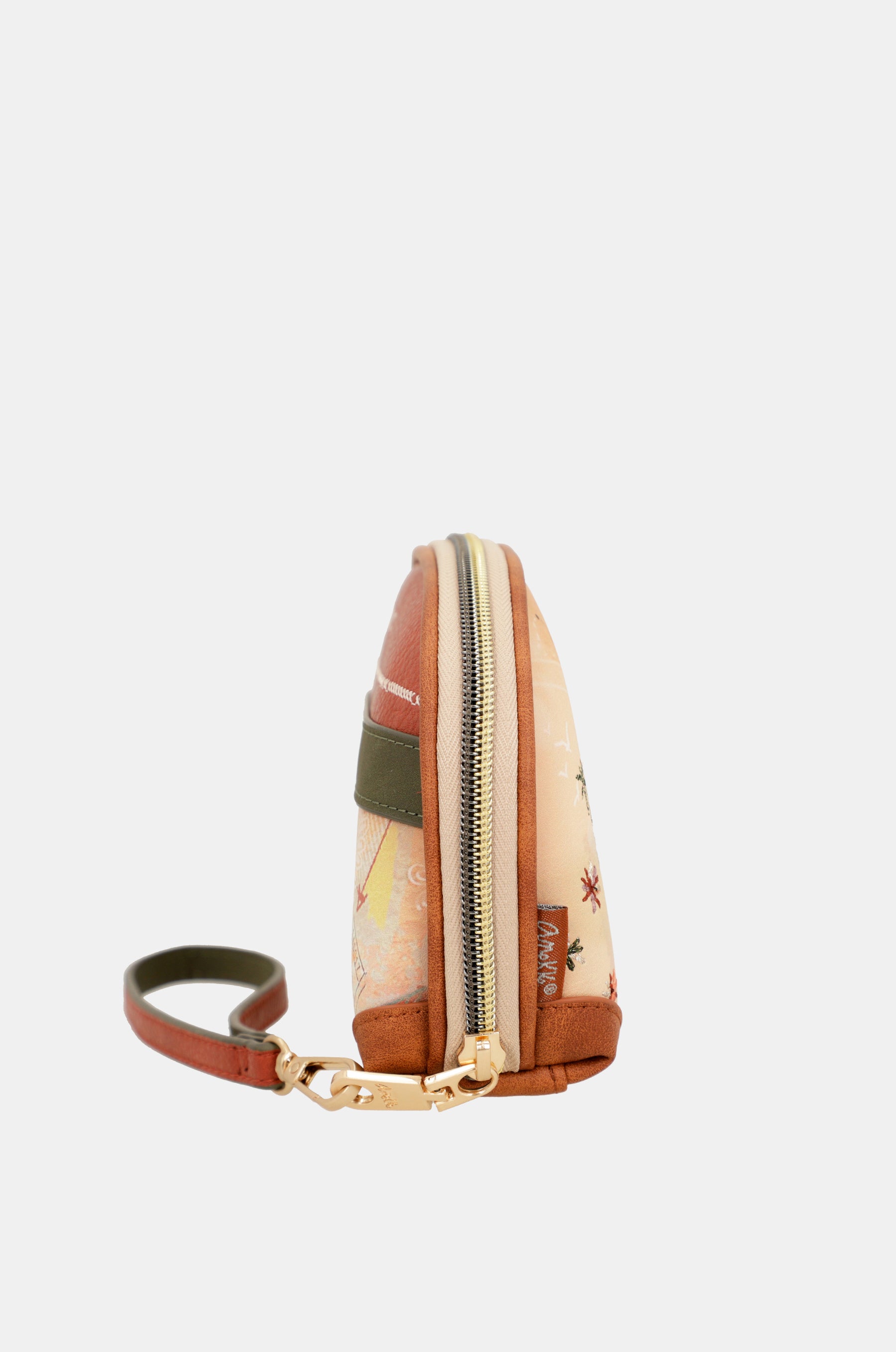 Peace & Love camel RFID holdall bag