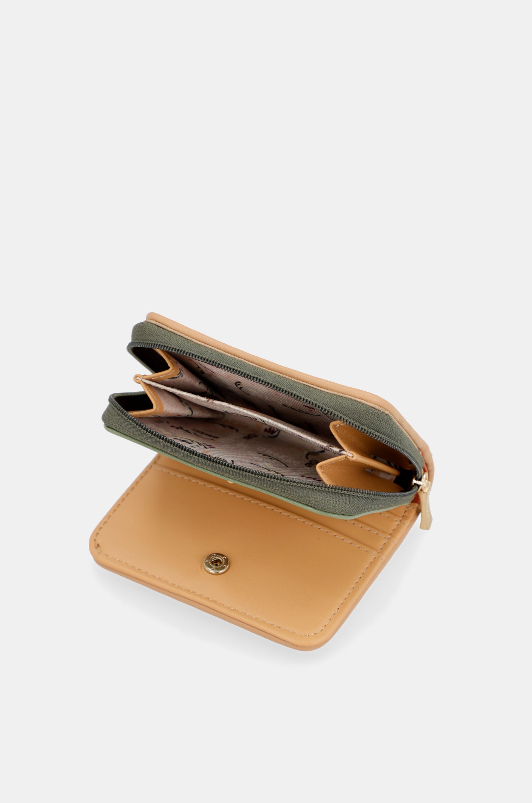Peace & Love camel RFID wallet