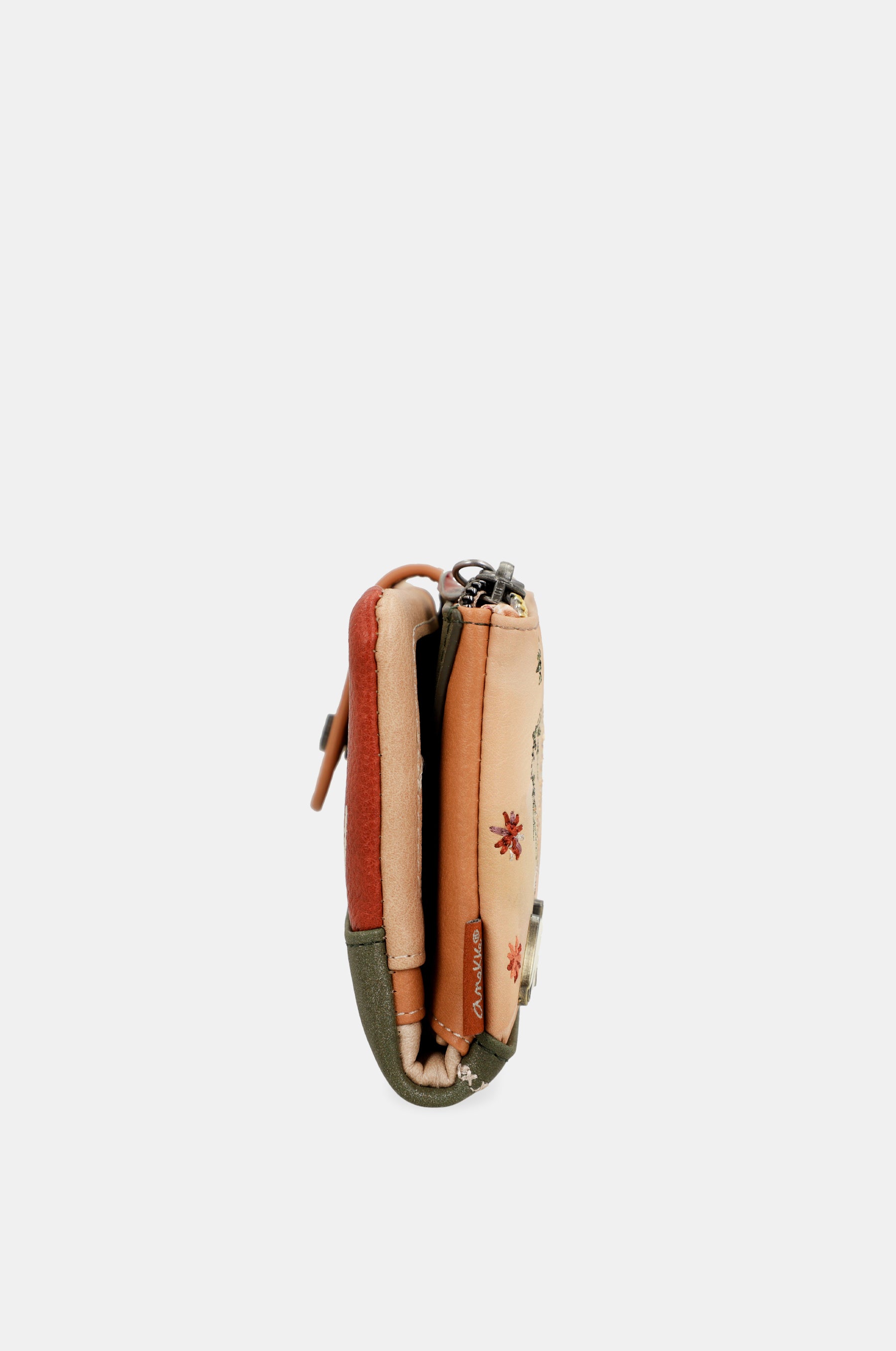 Peace & Love camel large RFID wallet