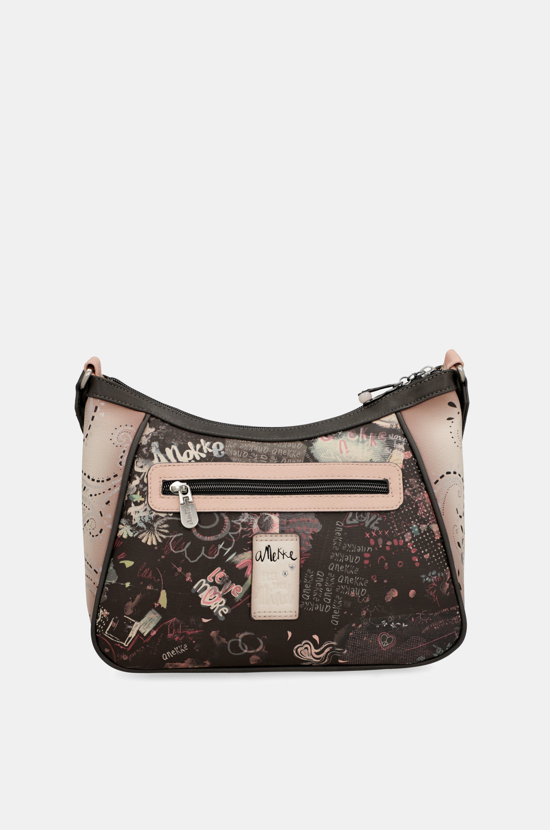 Peace & Love pink crossbody bag