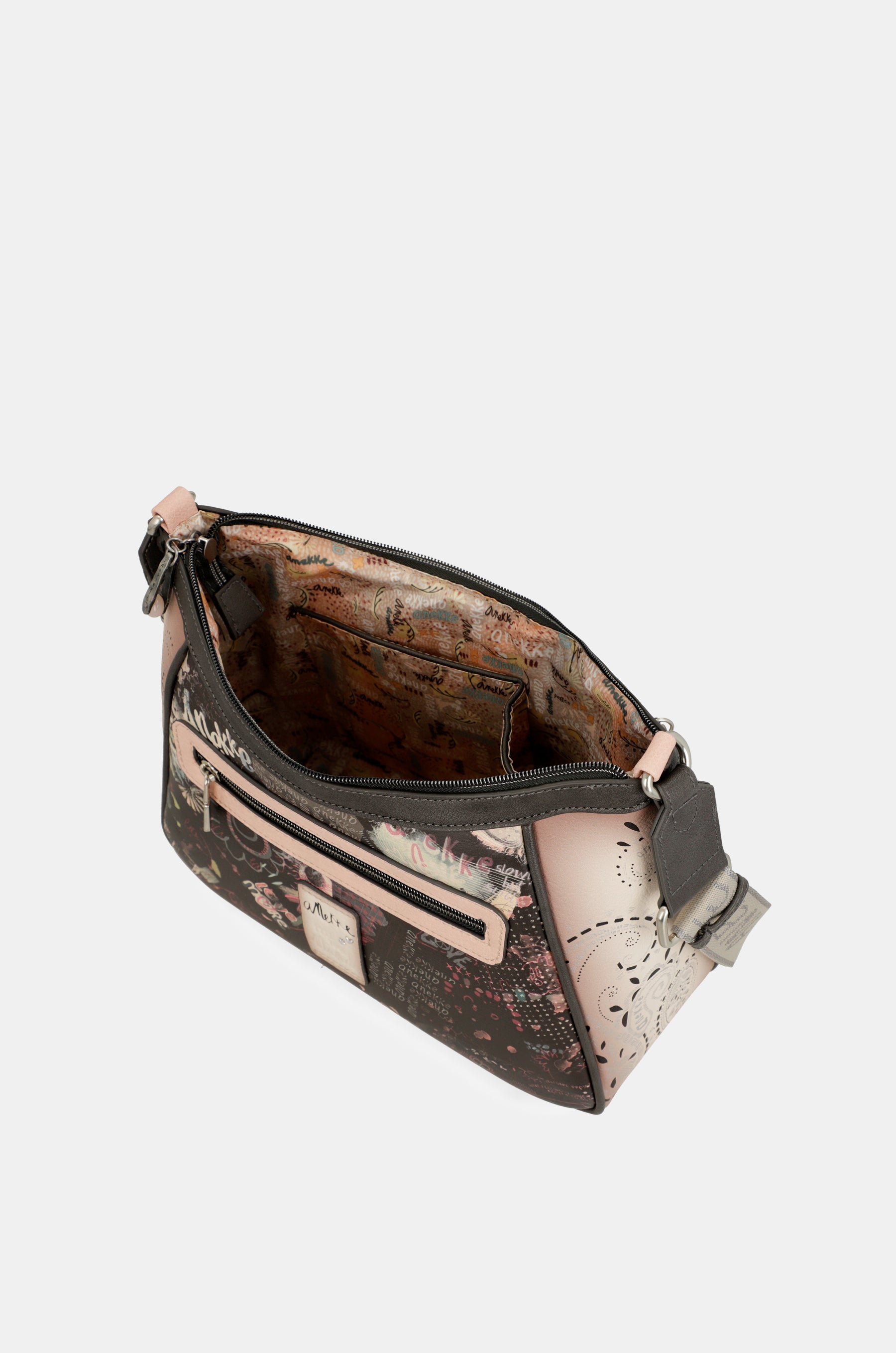Peace & Love pink crossbody bag