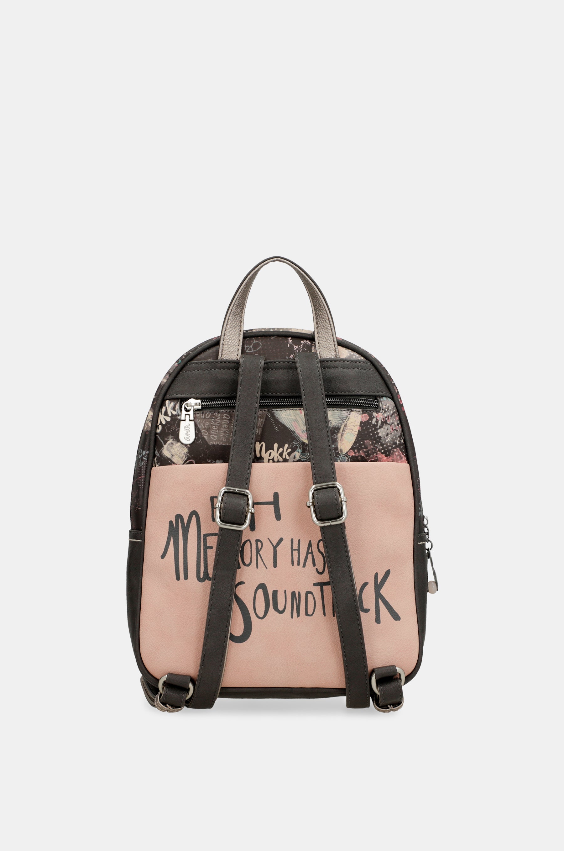 Peace & Love pink medium backpack