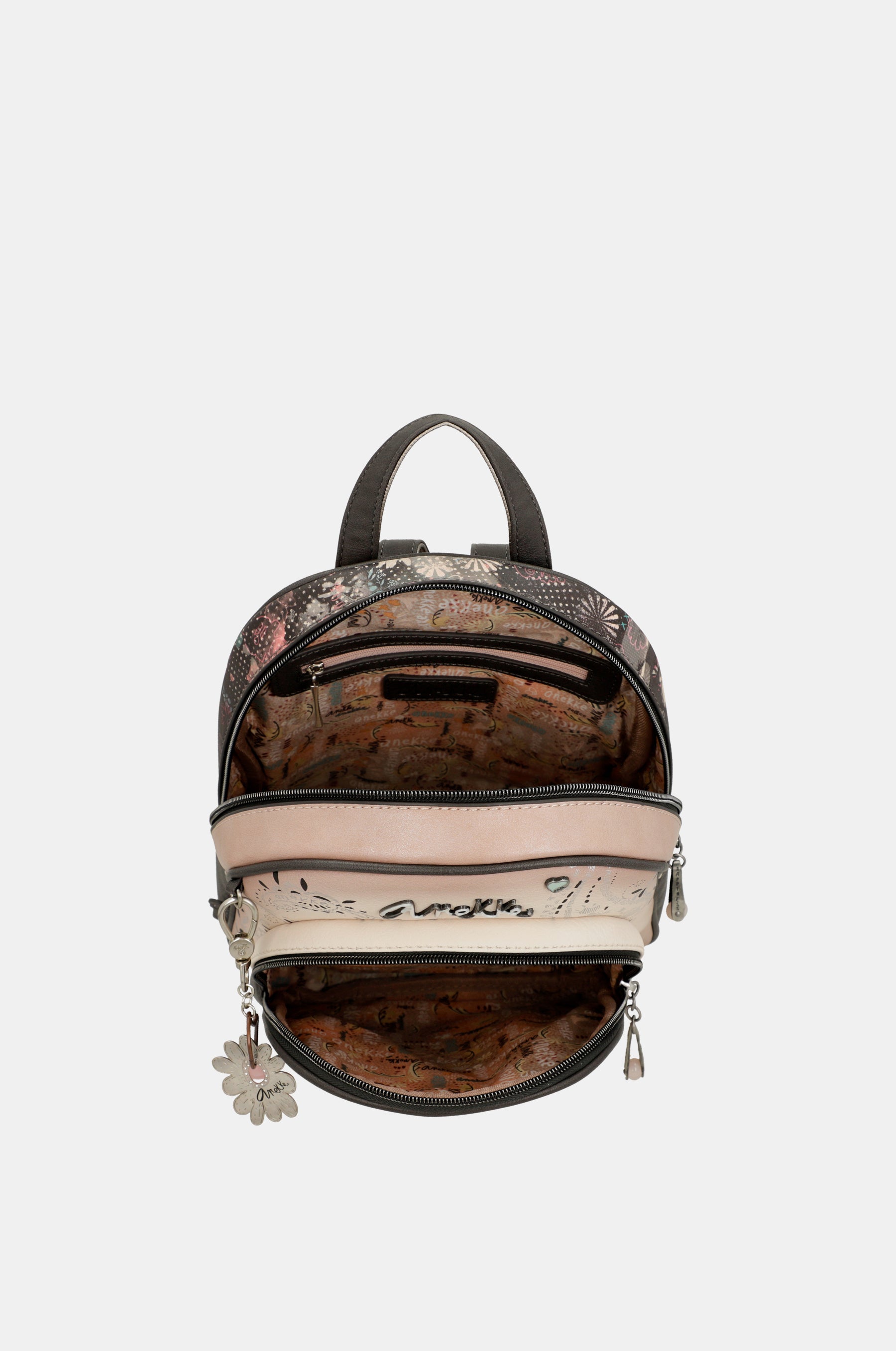Peace & Love pink medium backpack