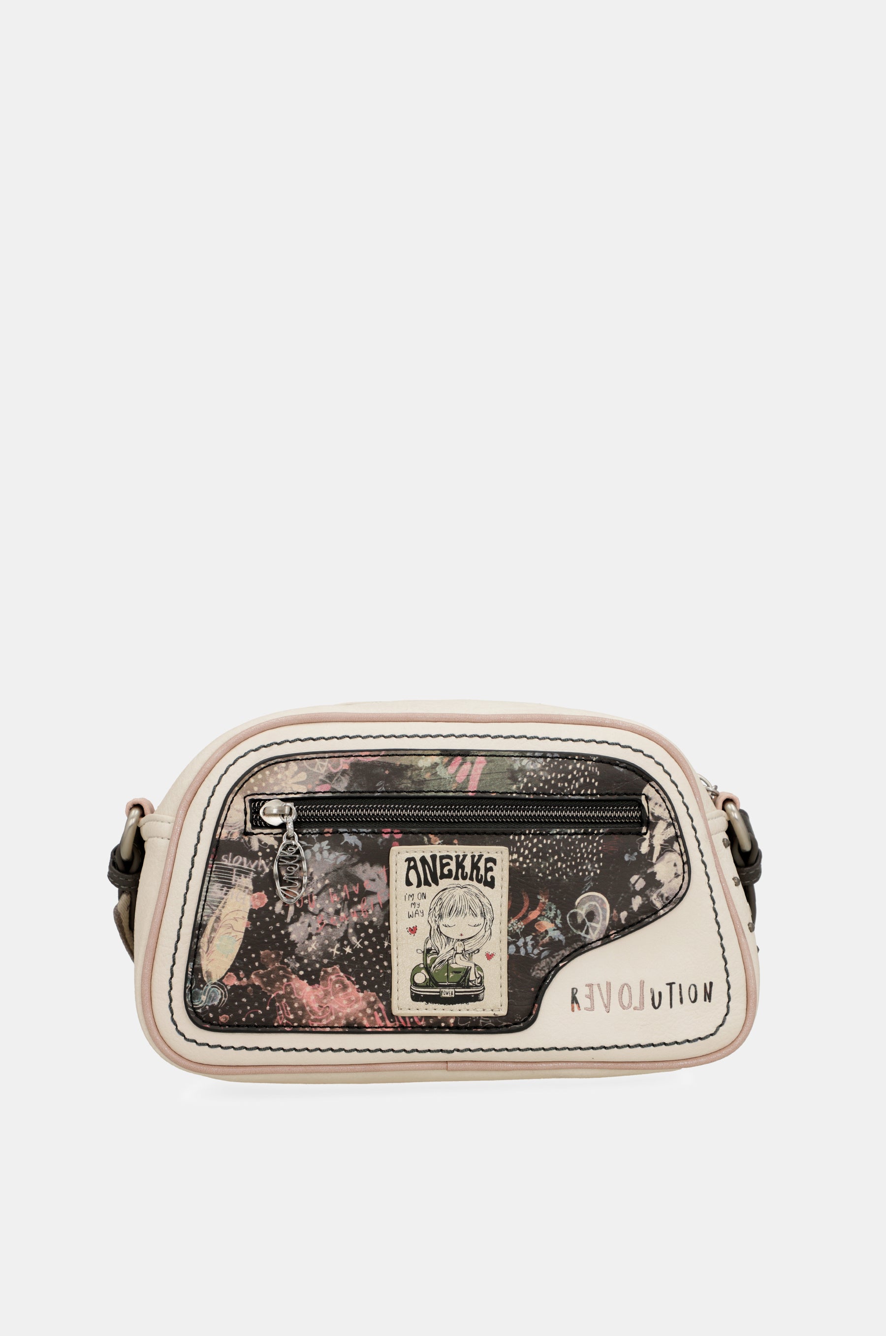 Psicodelic oval crossbody bag