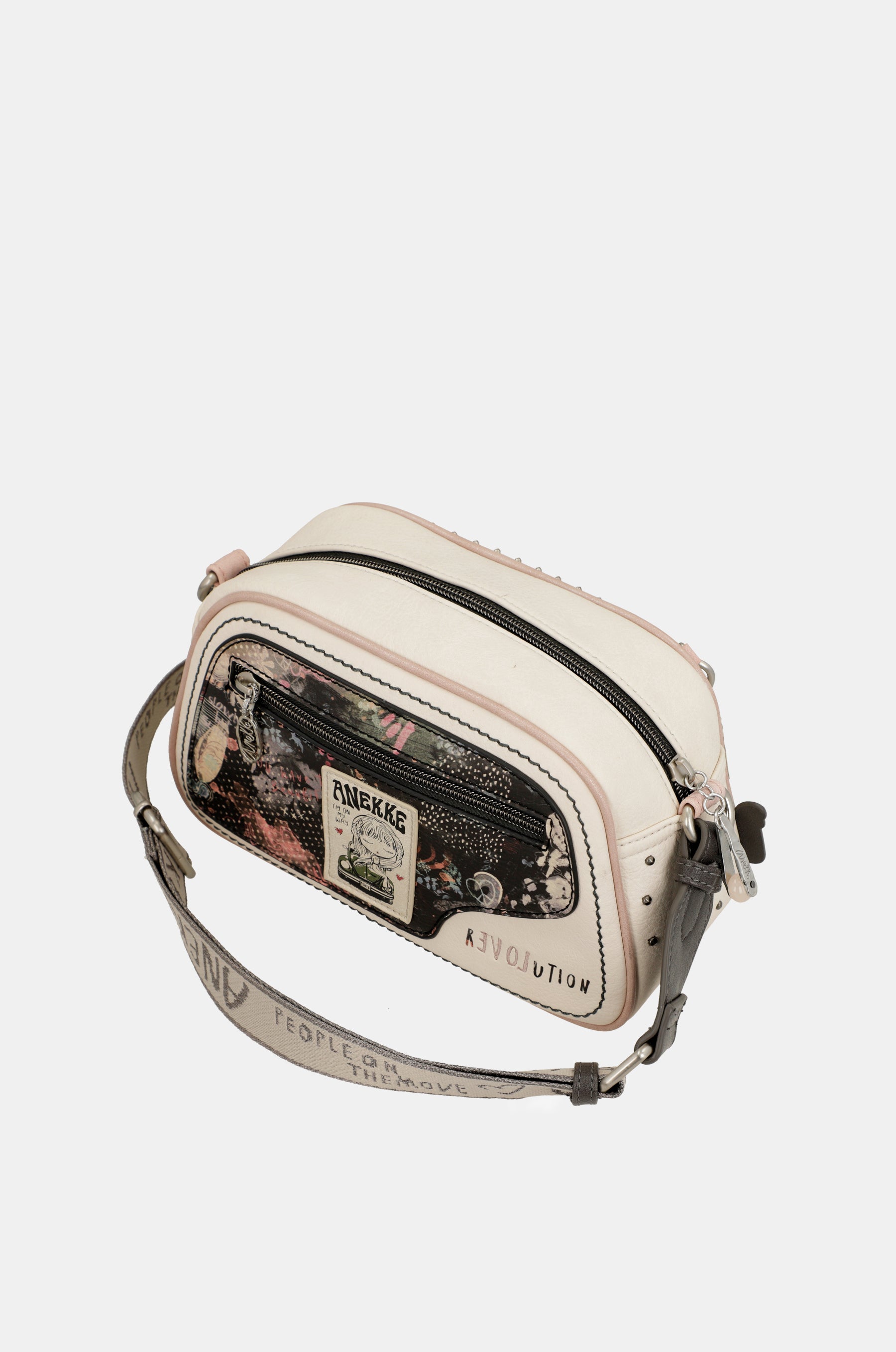 Psicodelic oval crossbody bag
