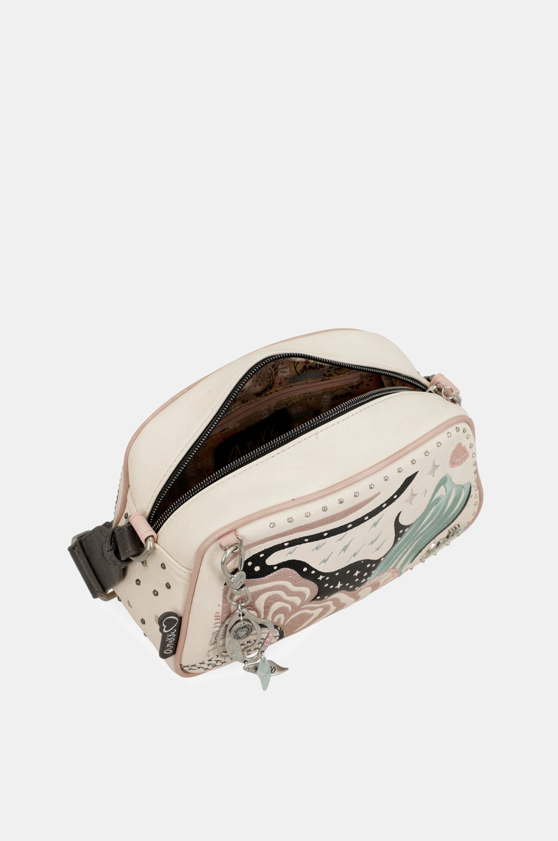 Psicodelic oval crossbody bag