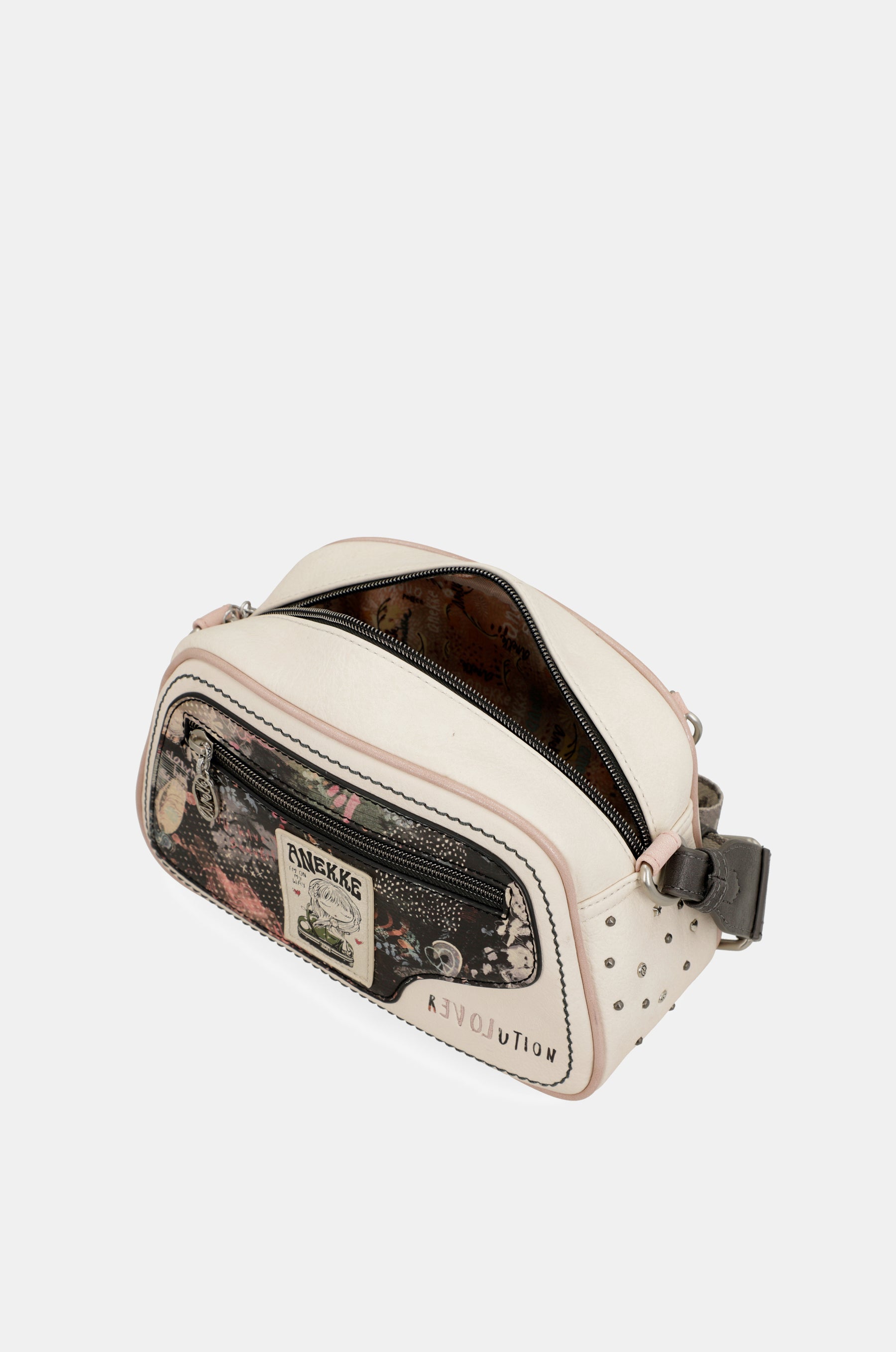 Psicodelic oval crossbody bag