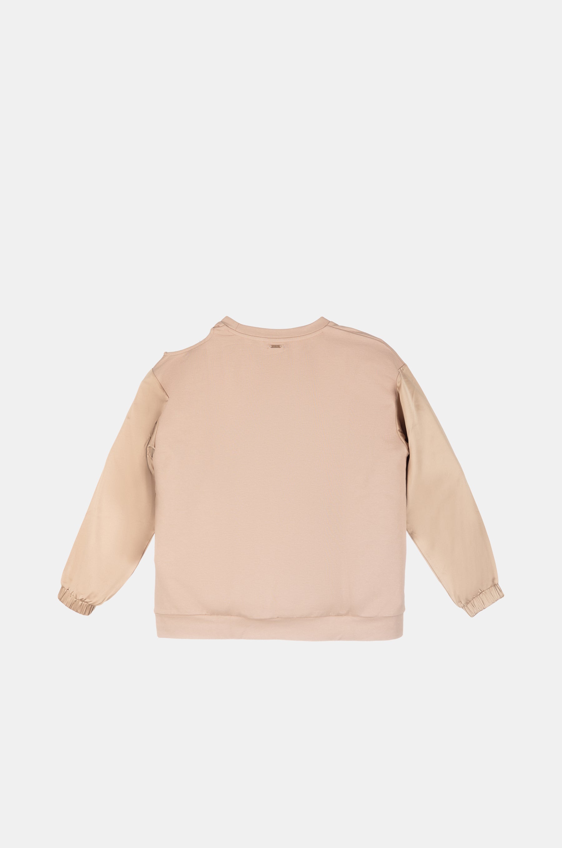 Beige cut-out sweatshirt