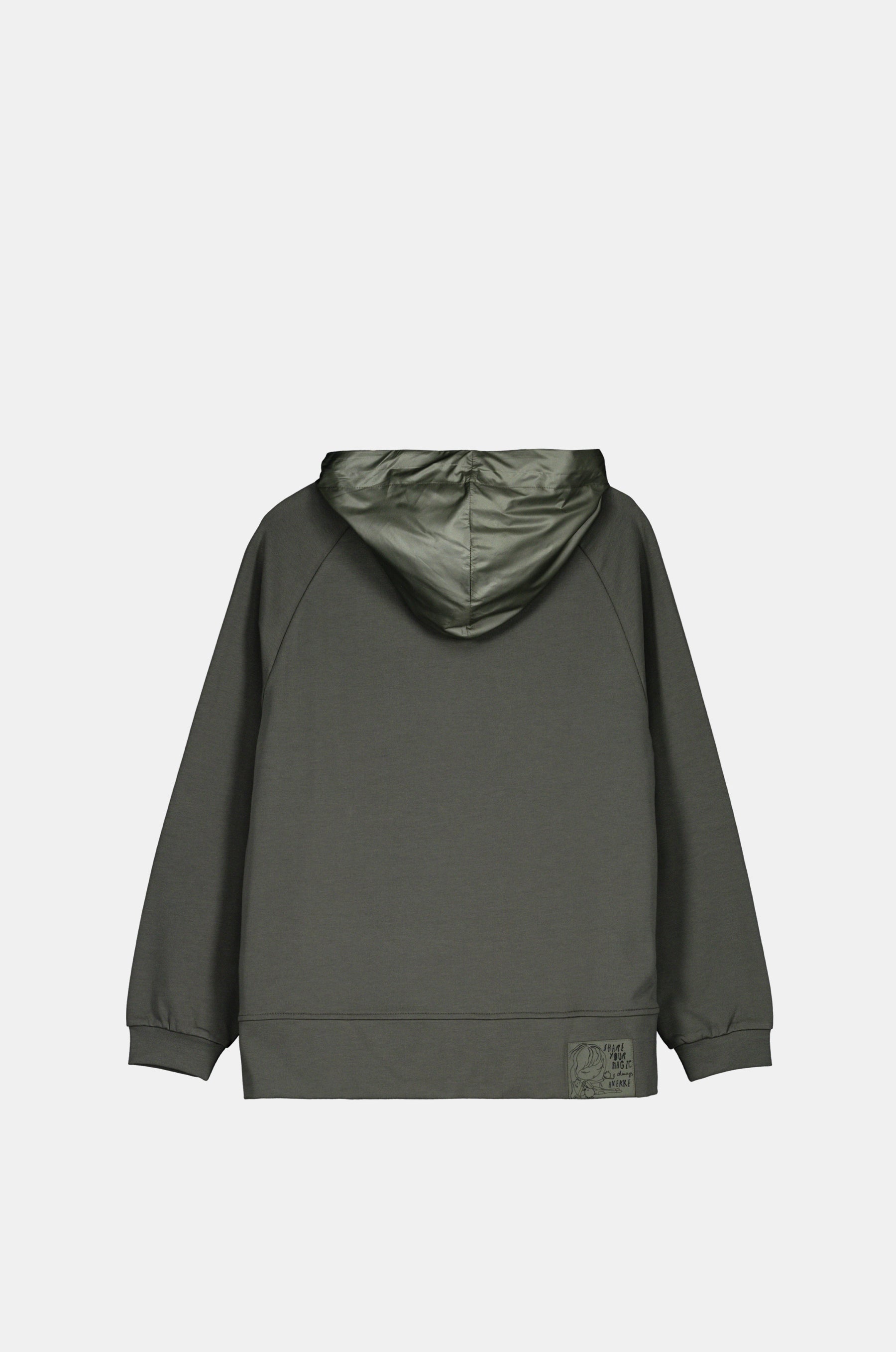 Green hoodie