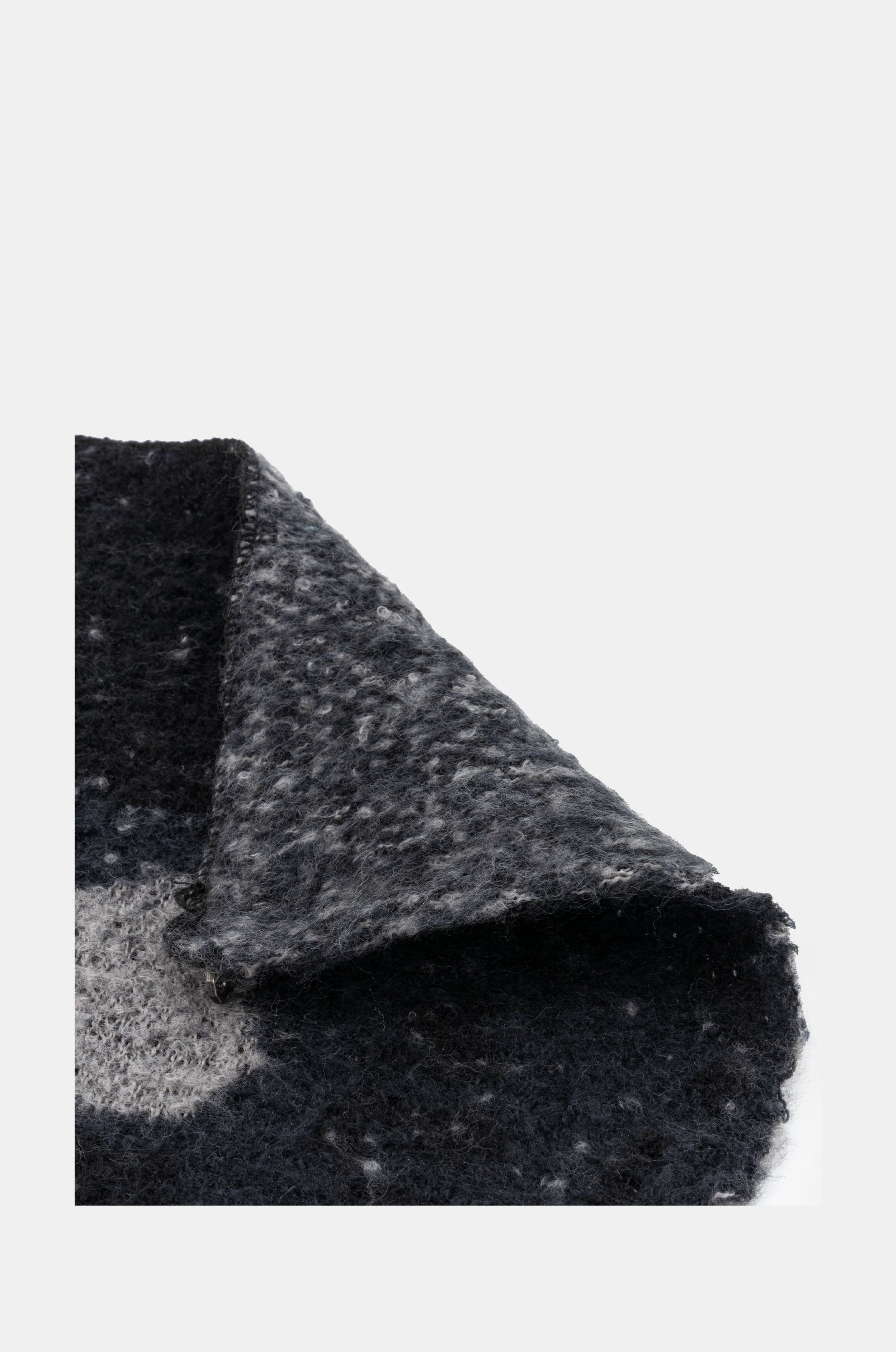 Black knitted scarf