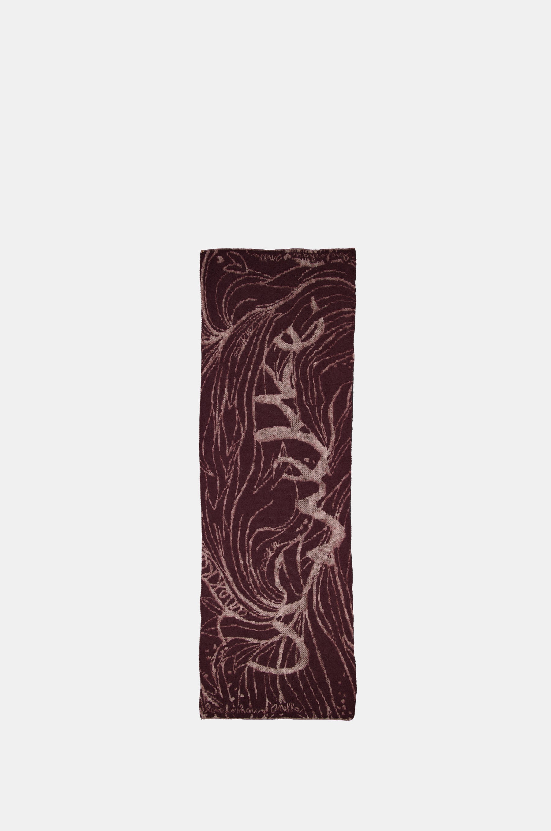 Burgundy combined scarf